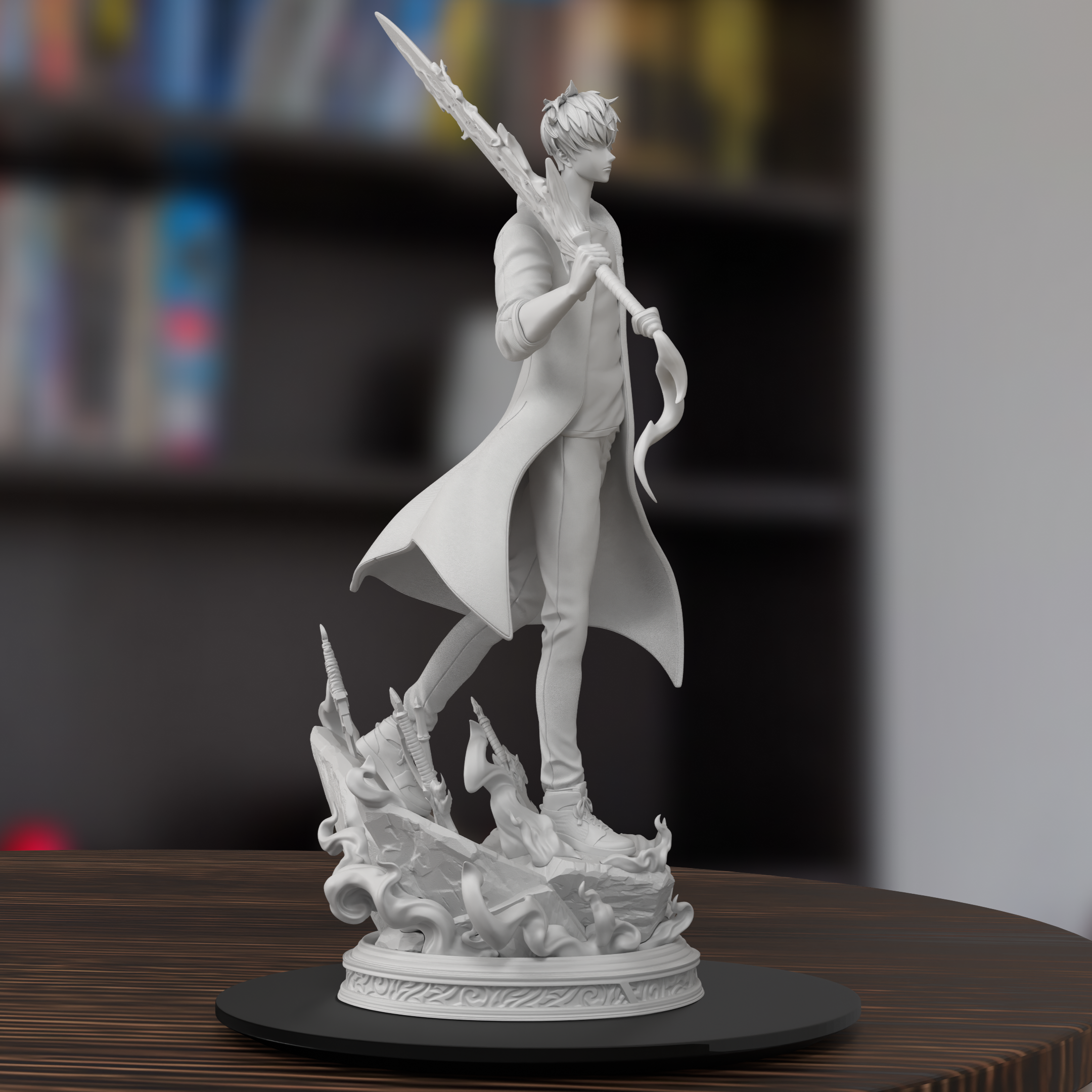 Sung Jinwoo Solo Leveling Figure 3D Printed Resin Model Kit