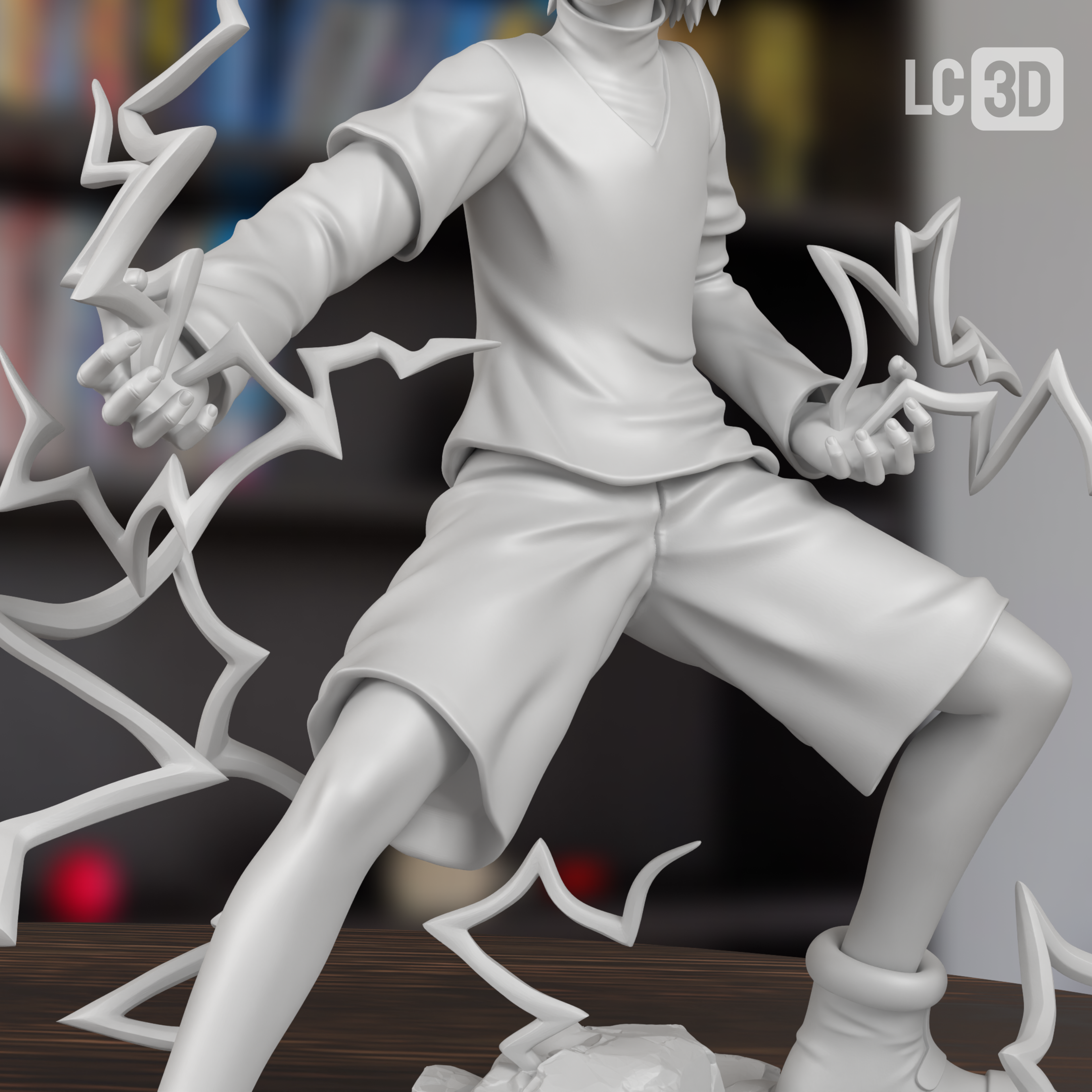 Killua Hunter x Hunter Figure 3D Printed Resin Model Kit