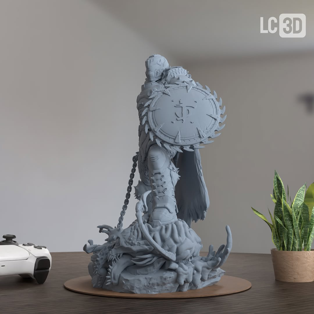 Doom Slayer The Doom Franchise Figure 3D Printed Resin Model Kit