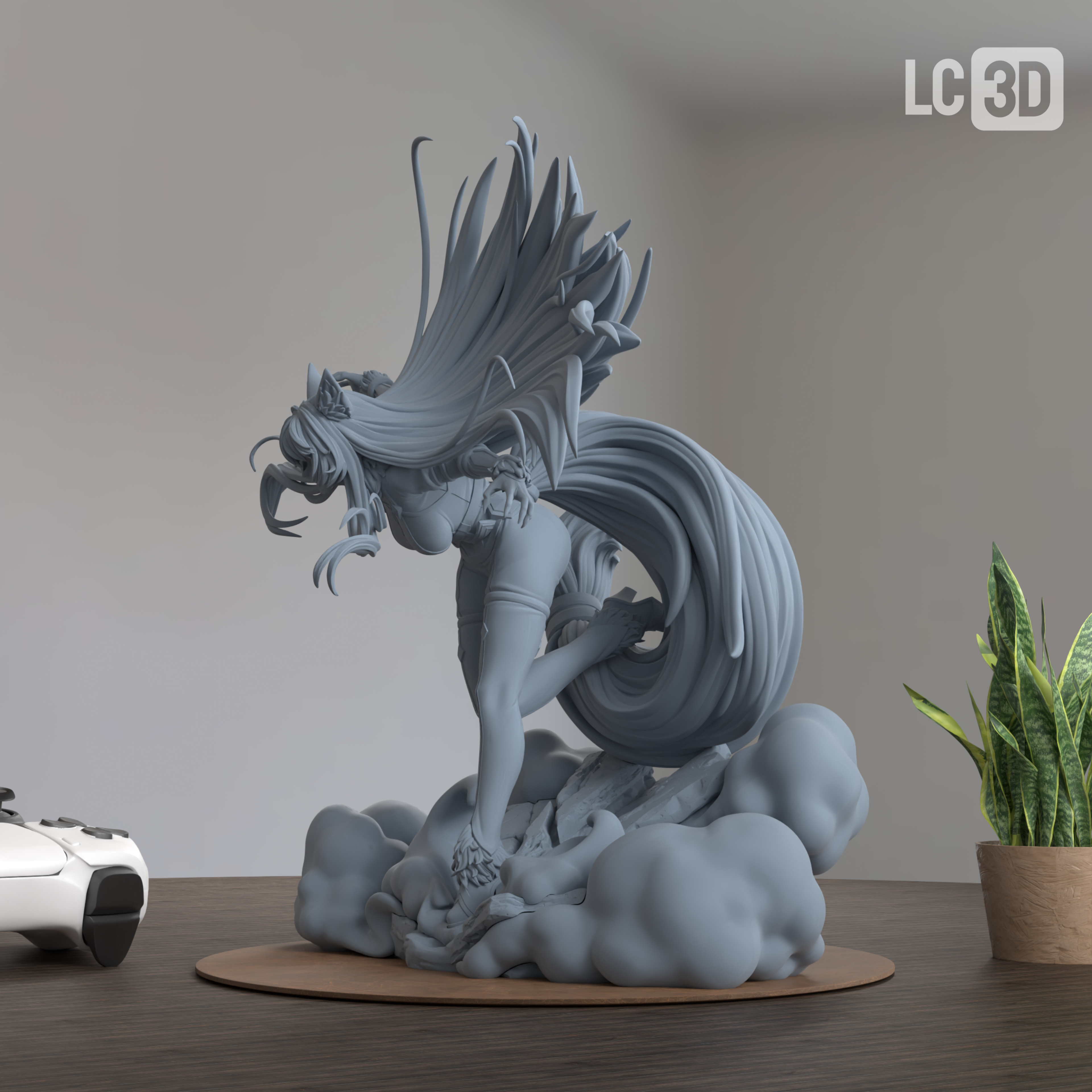 Delta The Eminence In Shadow Figure 3D Printed Resin Model Kit