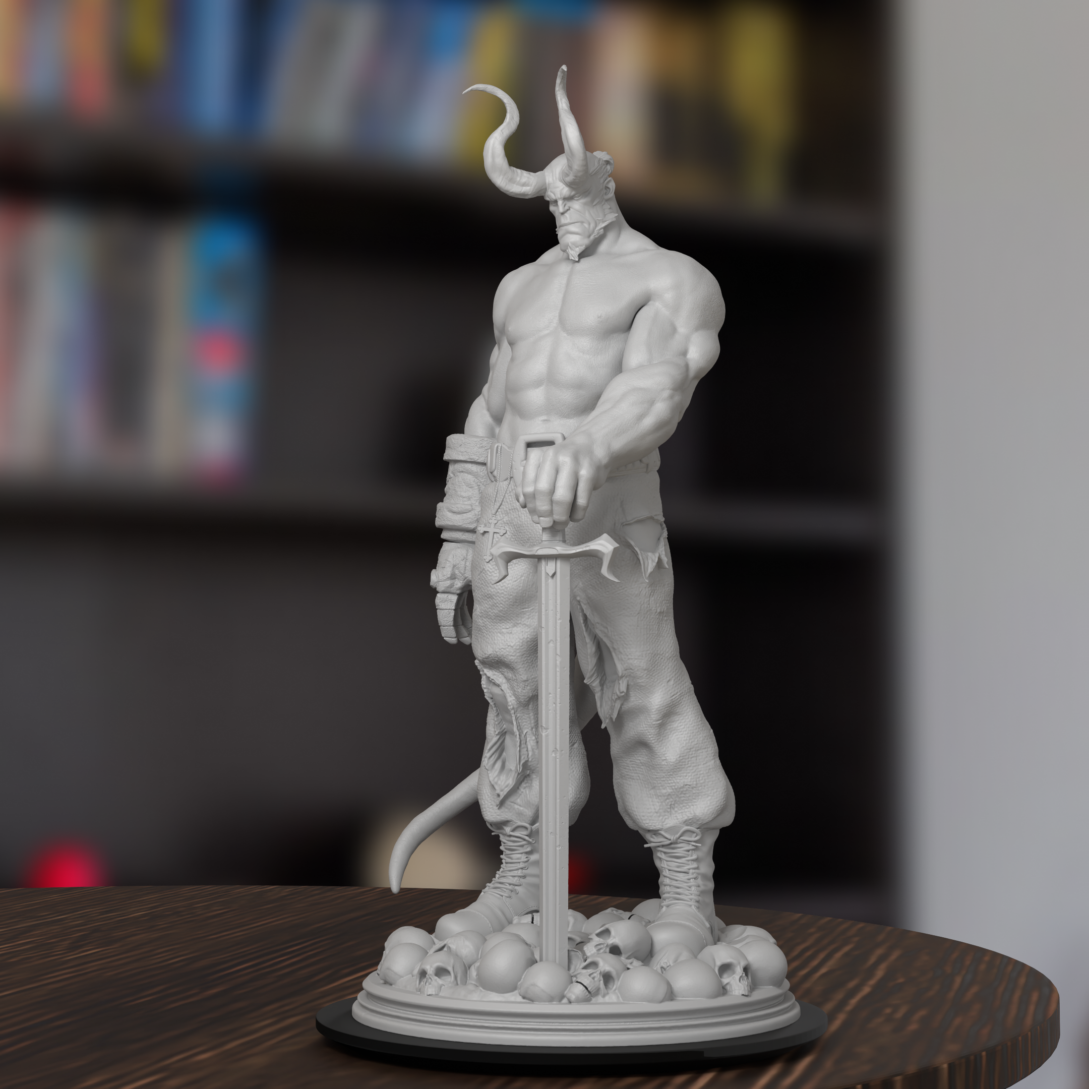 Hellboy Marvel Figure 3D Printed Resin Model Kit