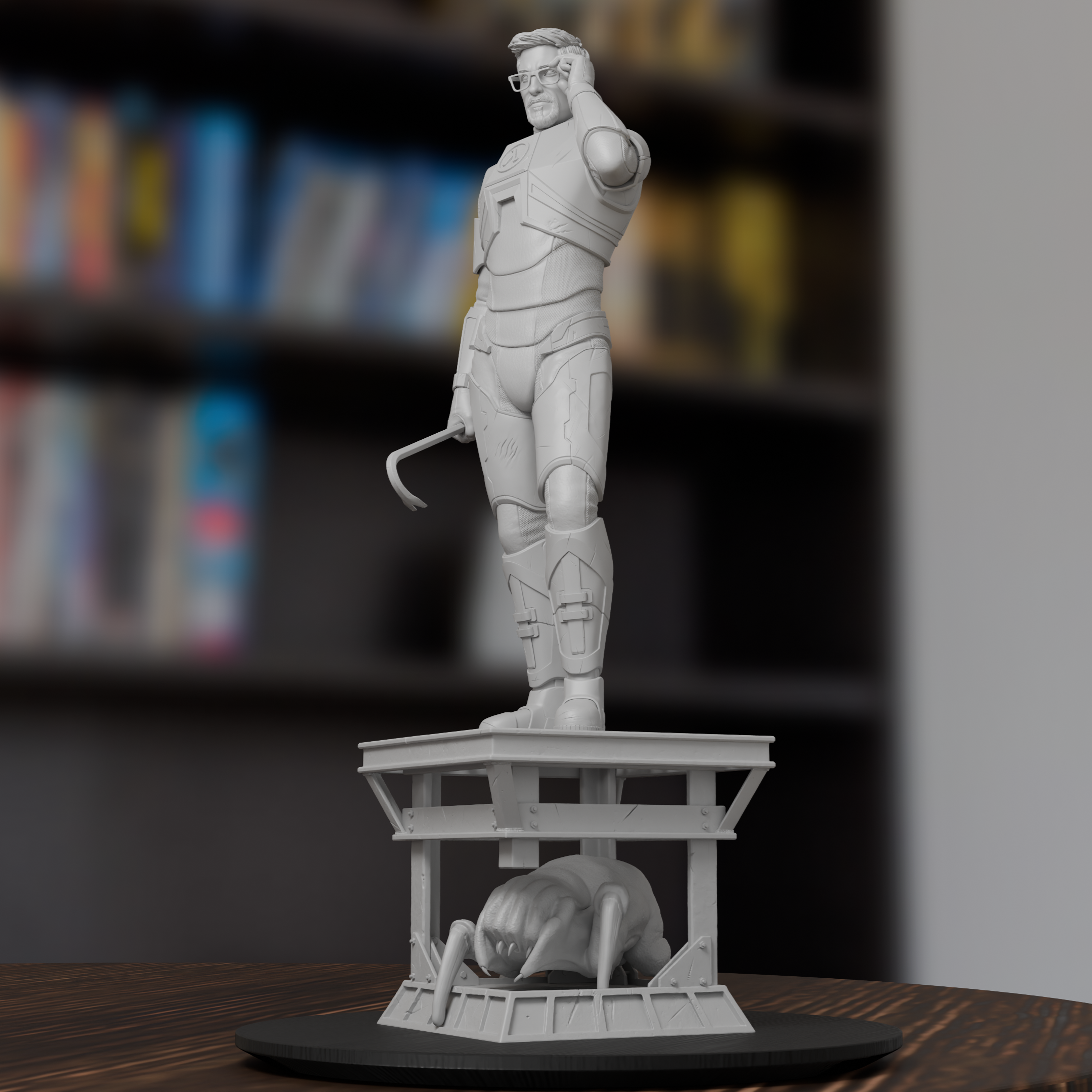 Gordon Freeman Half-Life Figure 3D Printed Resin Model Kit