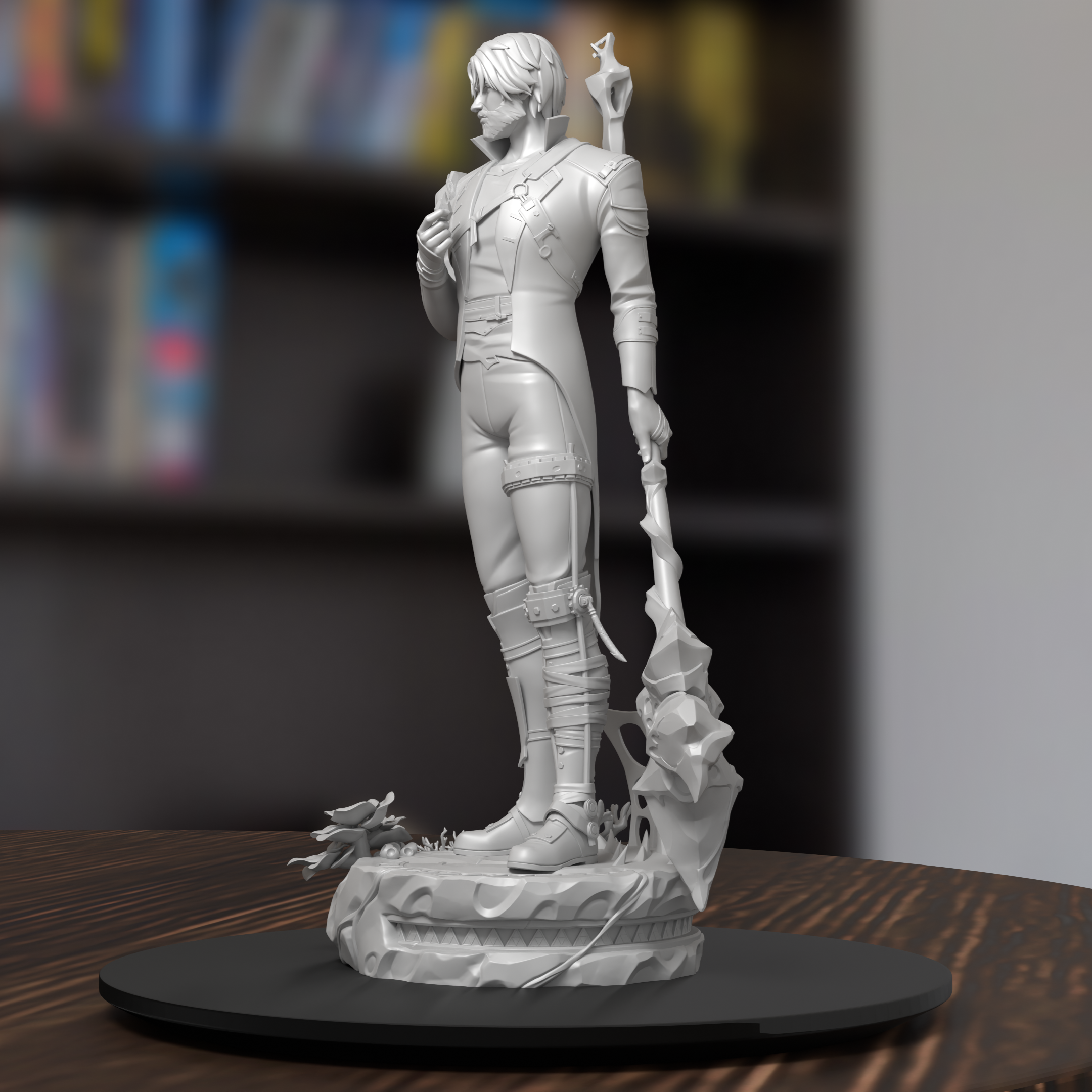 Jayce Arcane Figure 3D Printed Resin Model Kit