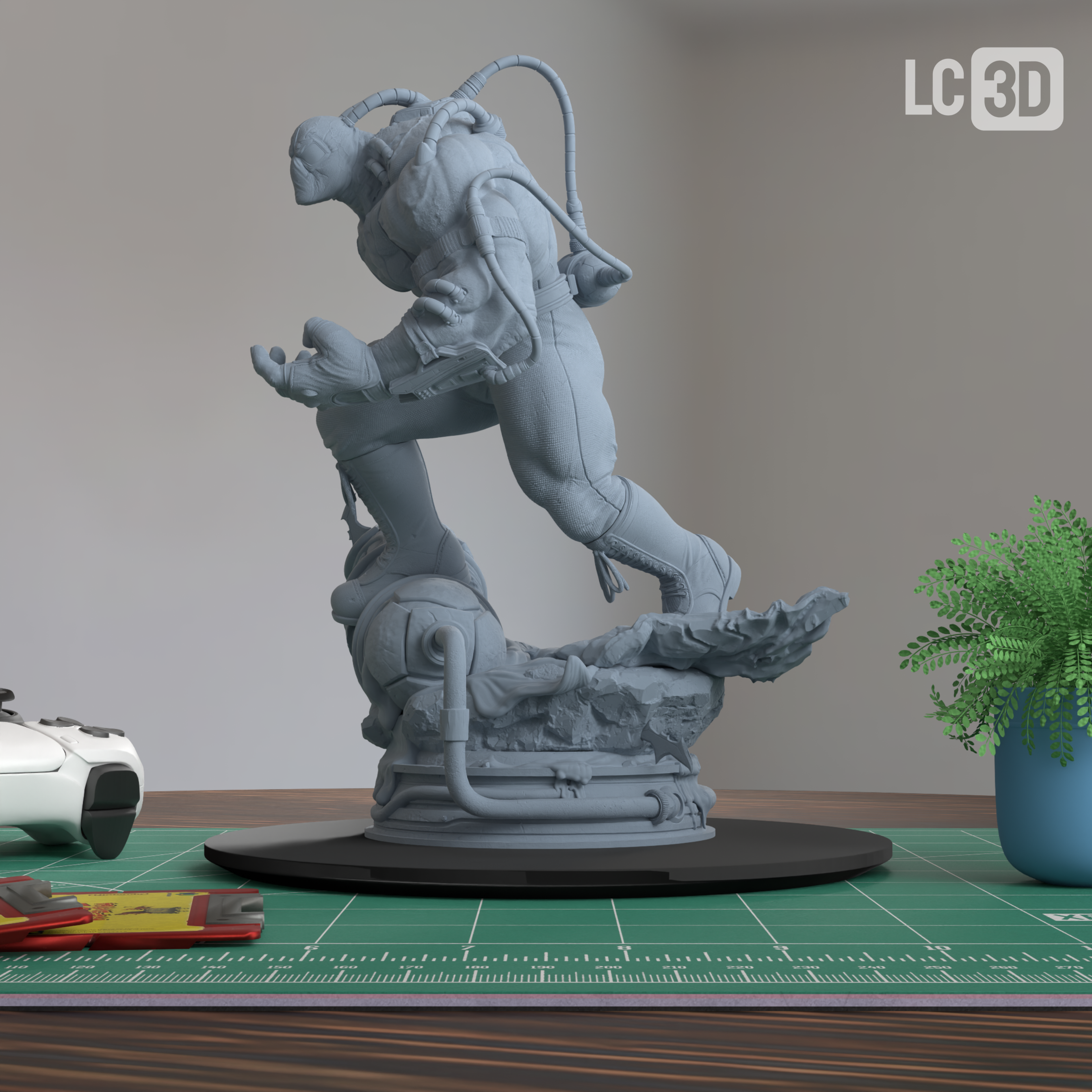 Bane DC Figure 3D Printed Resin Model Kit