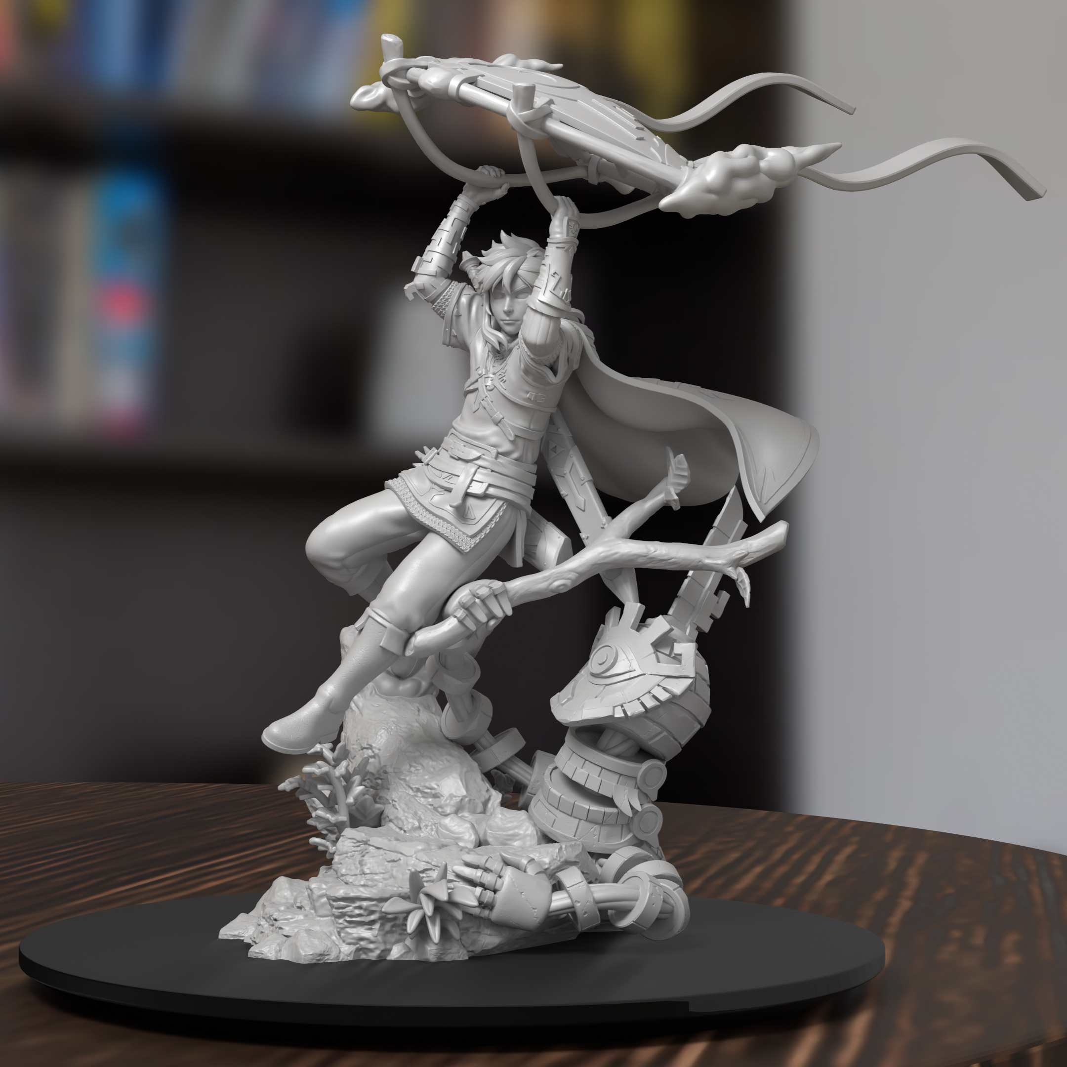 Link Tears Of The Kingdom Figure 3D Printed Resin Model Kit