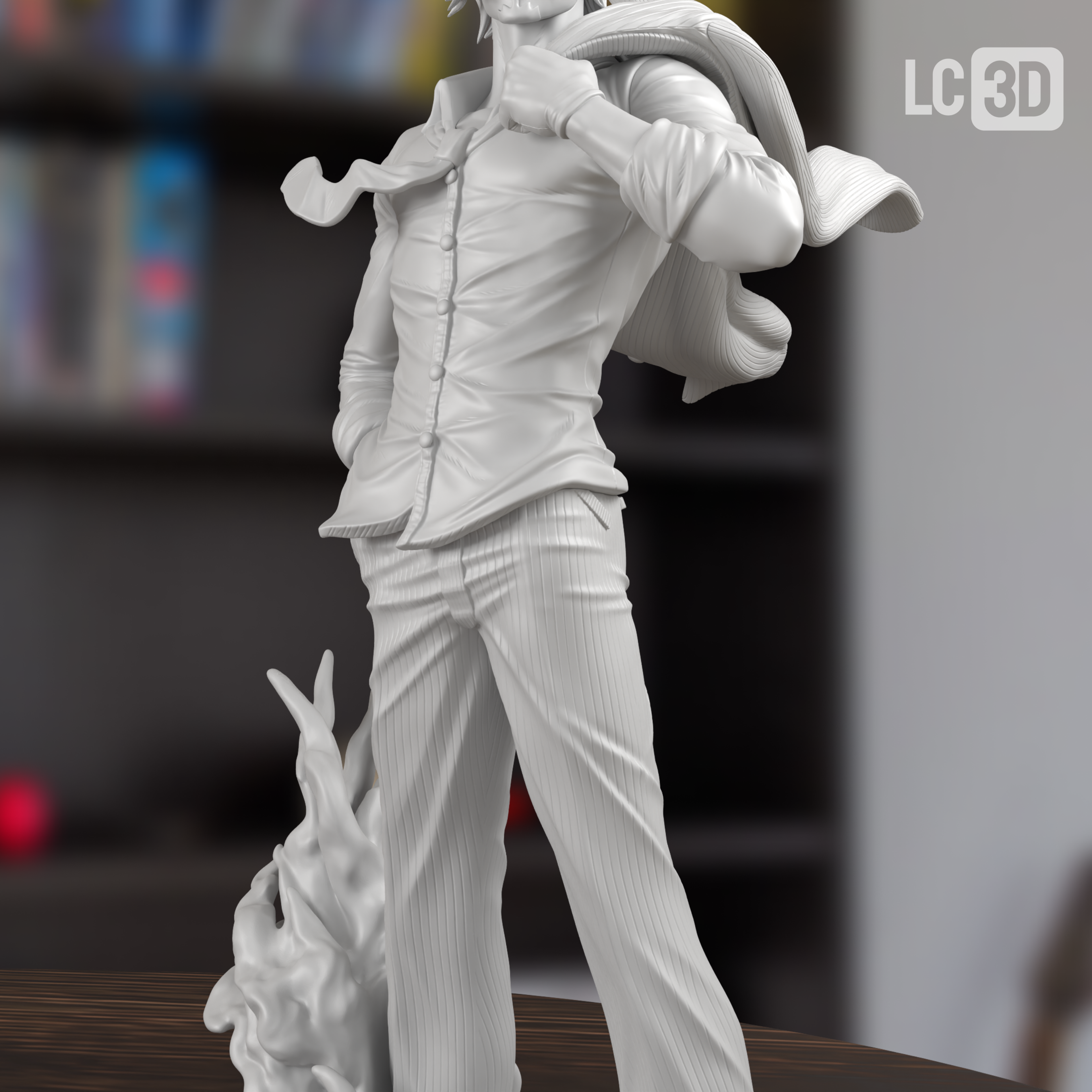 Sanji One Piece Figure 3D Printed Resin Model Kit