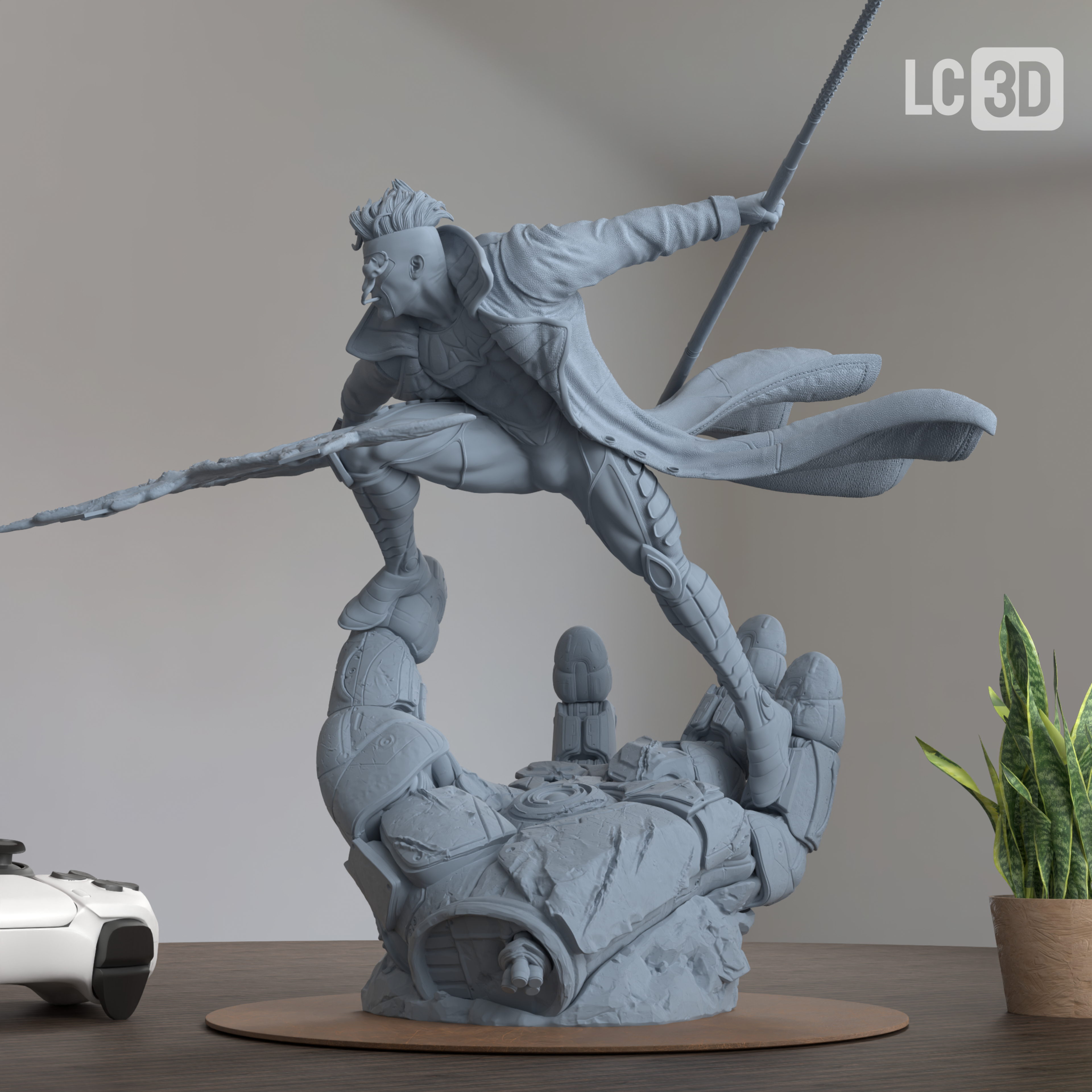 Gambit X-MEN Figure 3D Printed Resin Model Kit