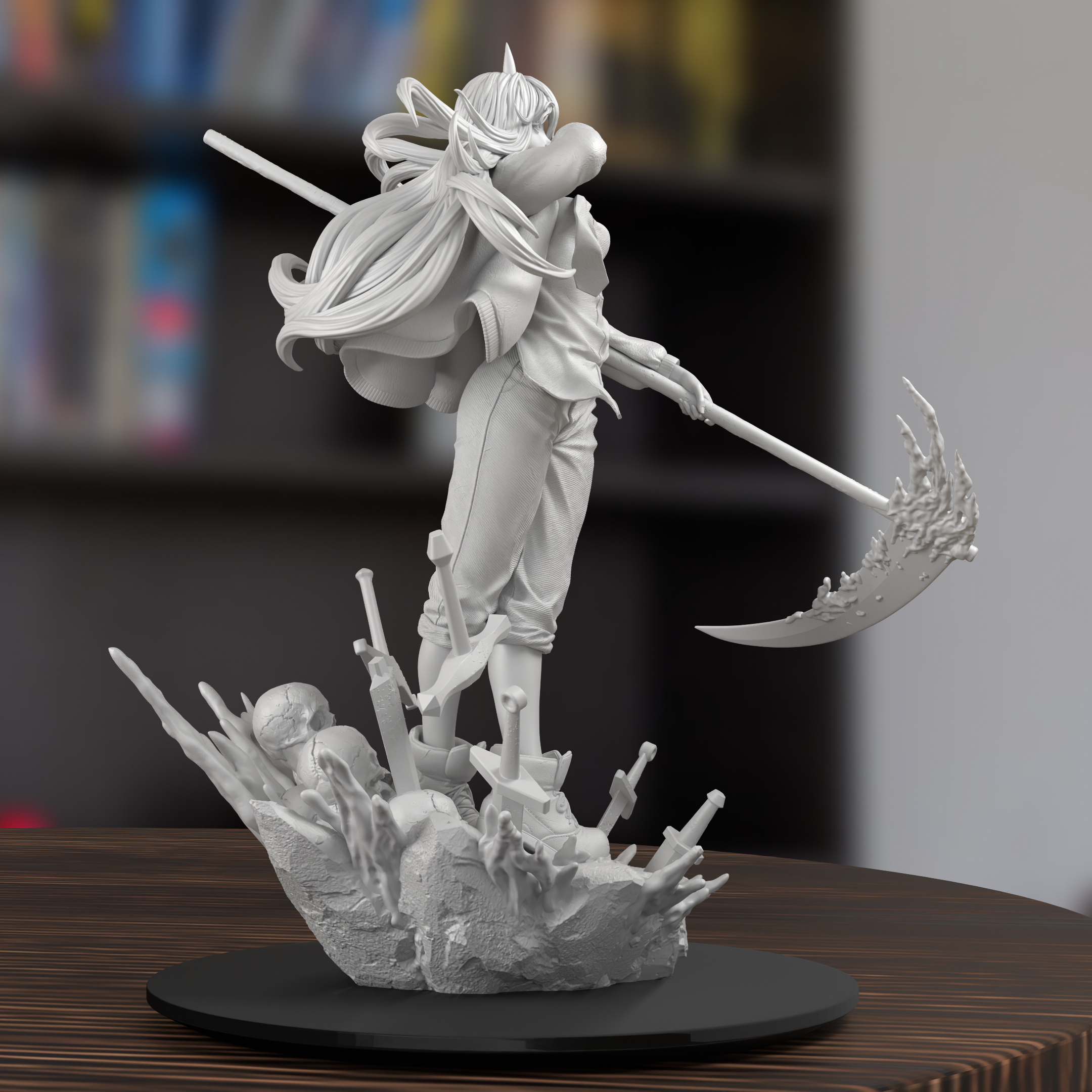 Power Chainsaw Man Figure 3D Printed Resin Model Kit