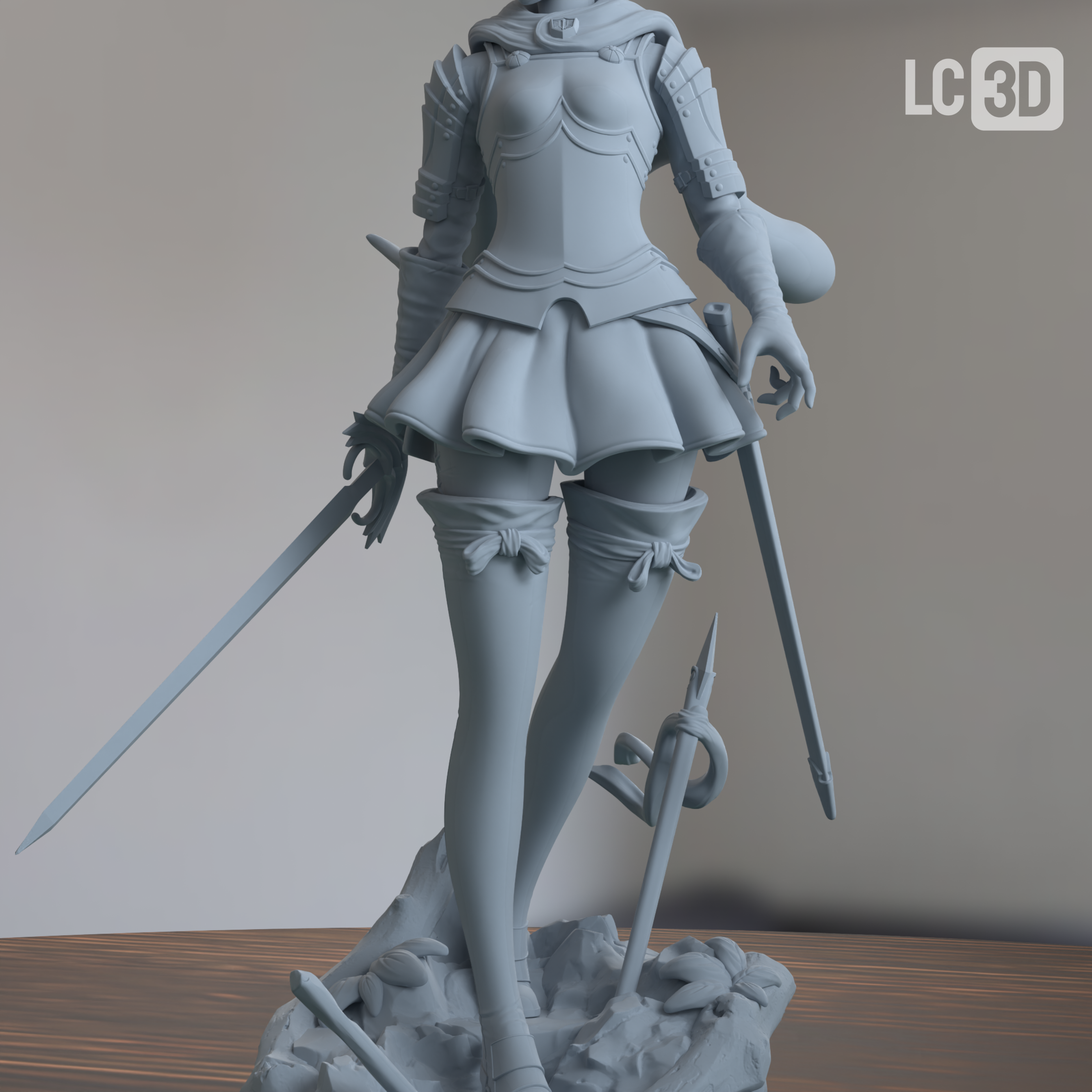Casca Berserk Figure 3D Printed Resin Model Kit