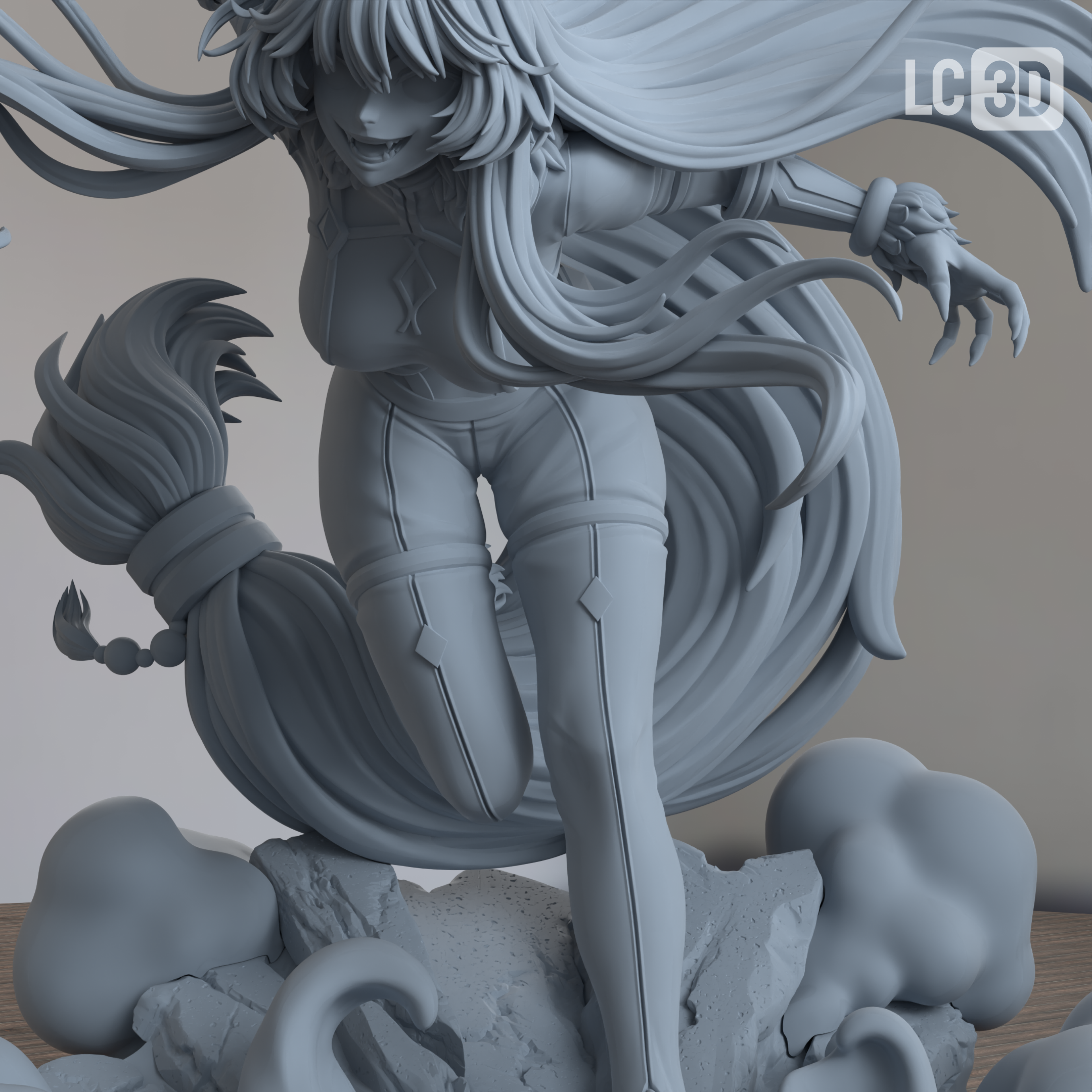 Delta The Eminence In Shadow Figure 3D Printed Resin Model Kit