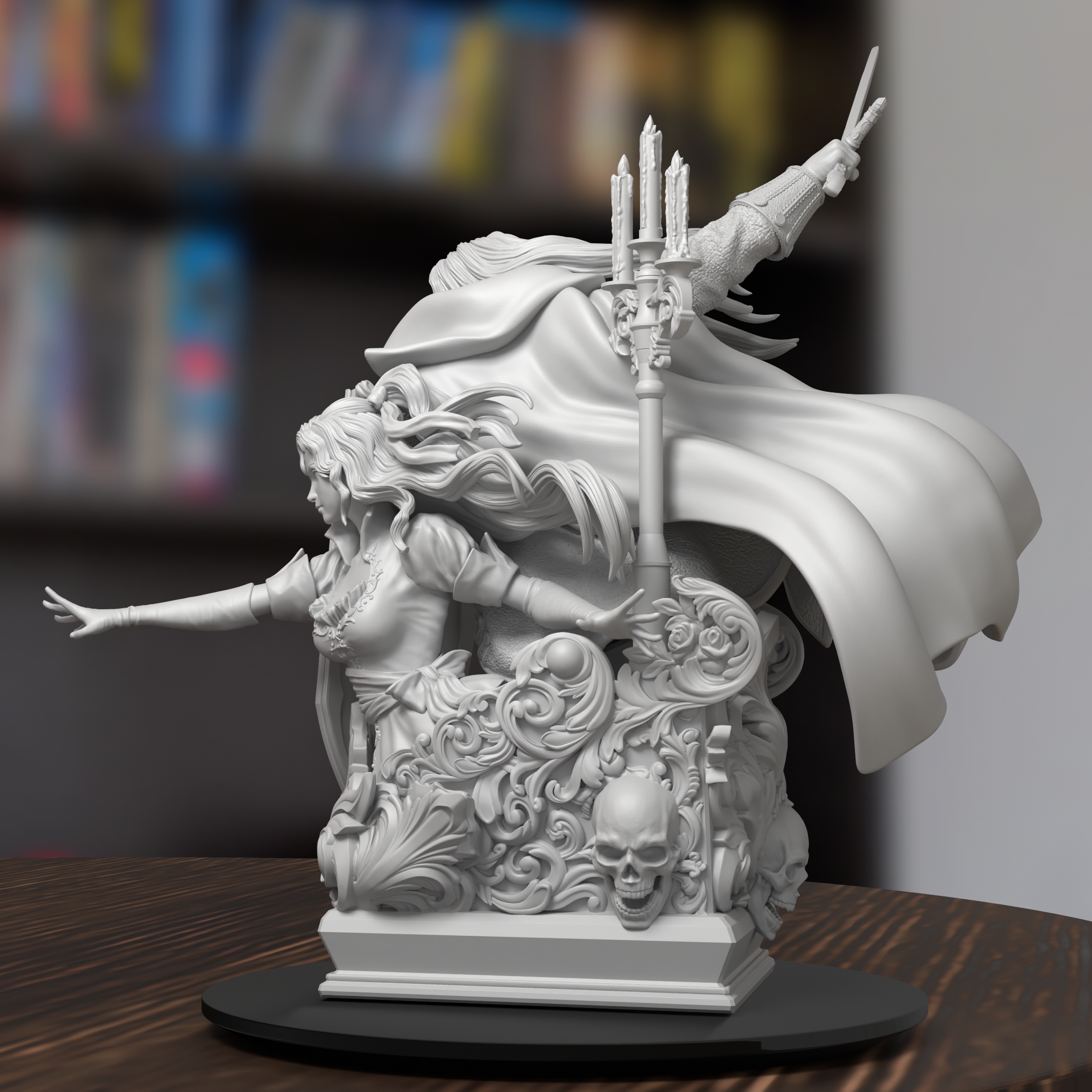Alucard & Maria Castlevania Figure 3D Printed Resin Model Kit