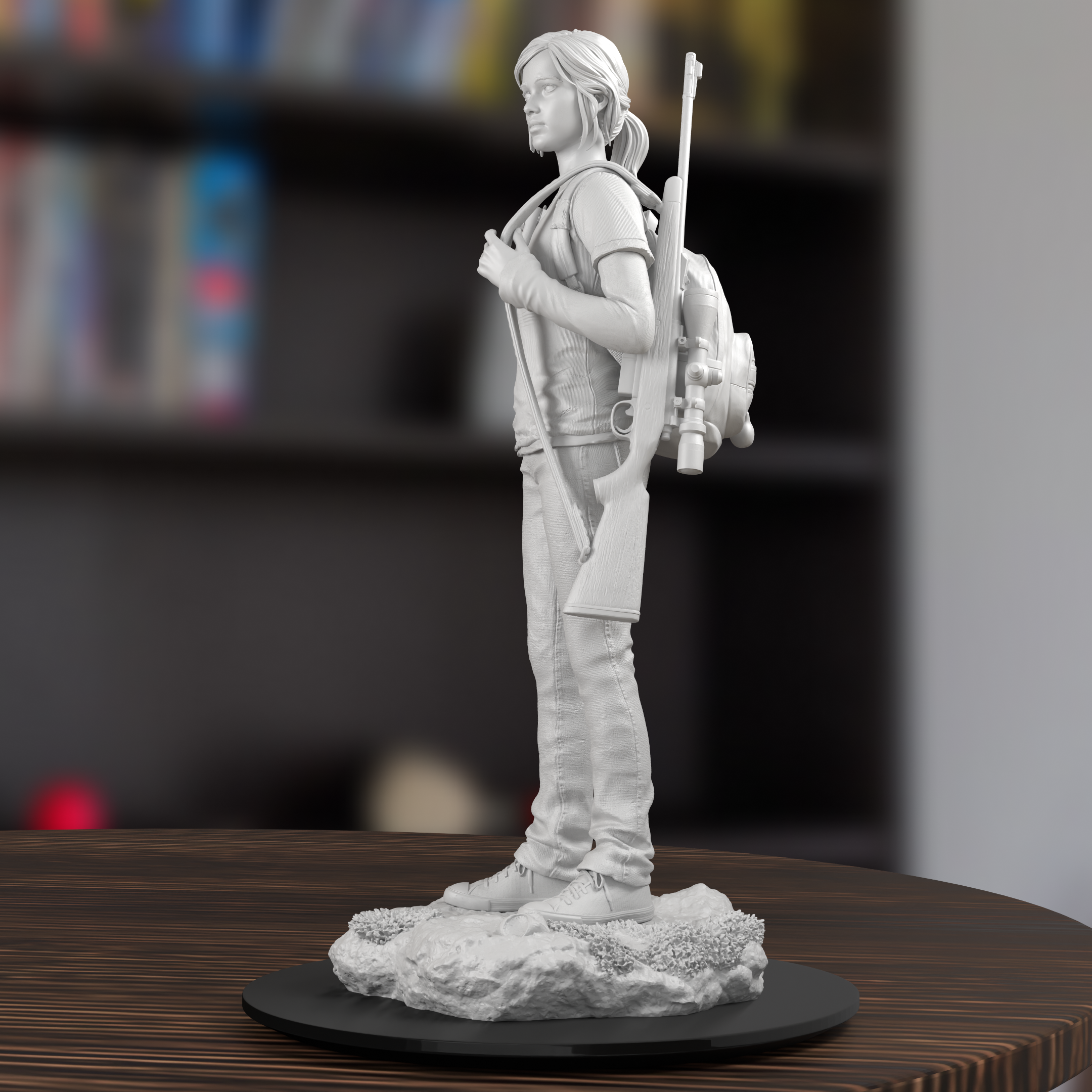 Ellie Williams The Last Of Us Figure 3D Printed Resin Model Kit