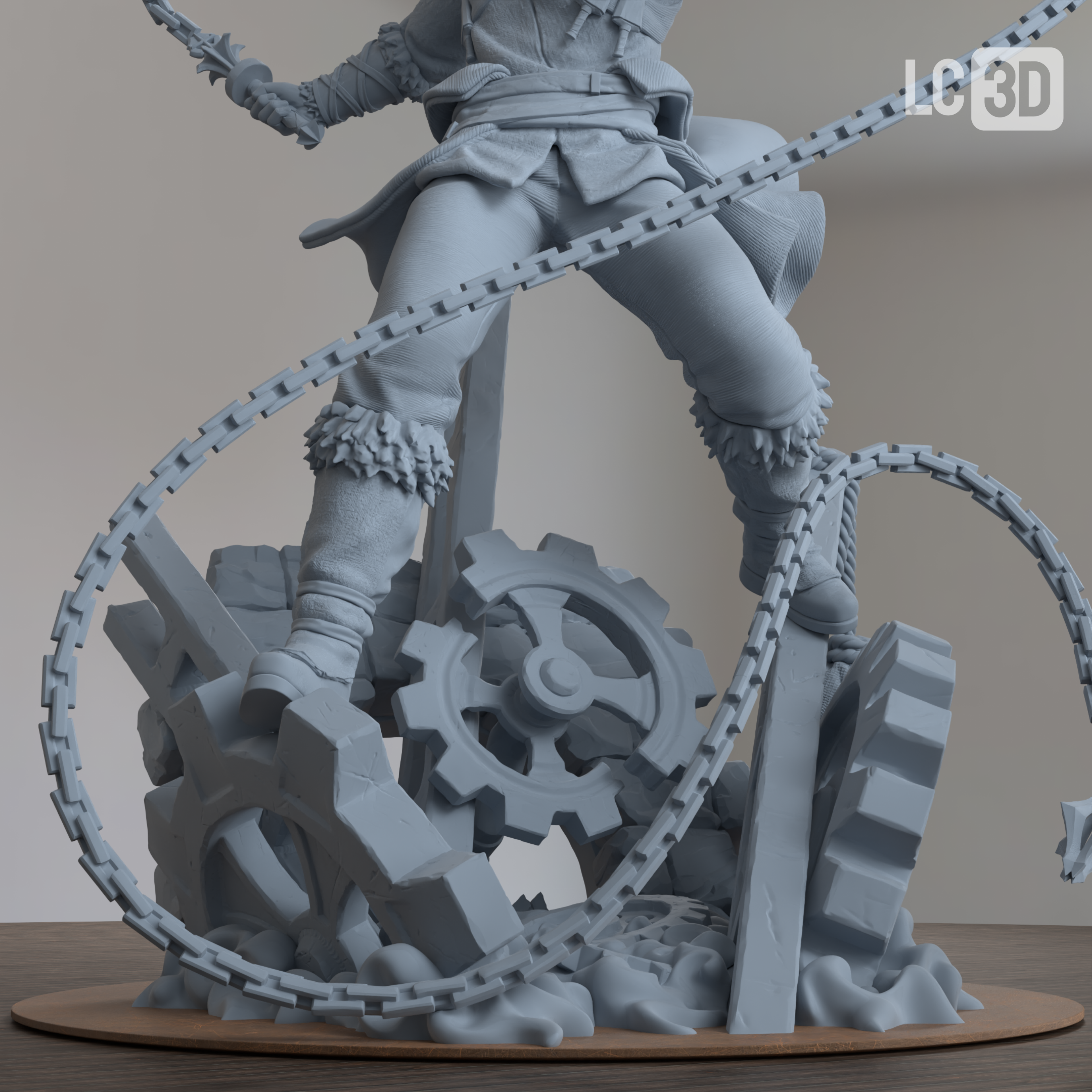 Trevor Belmont Castlevania Figure 3D Printed Resin Model Kit