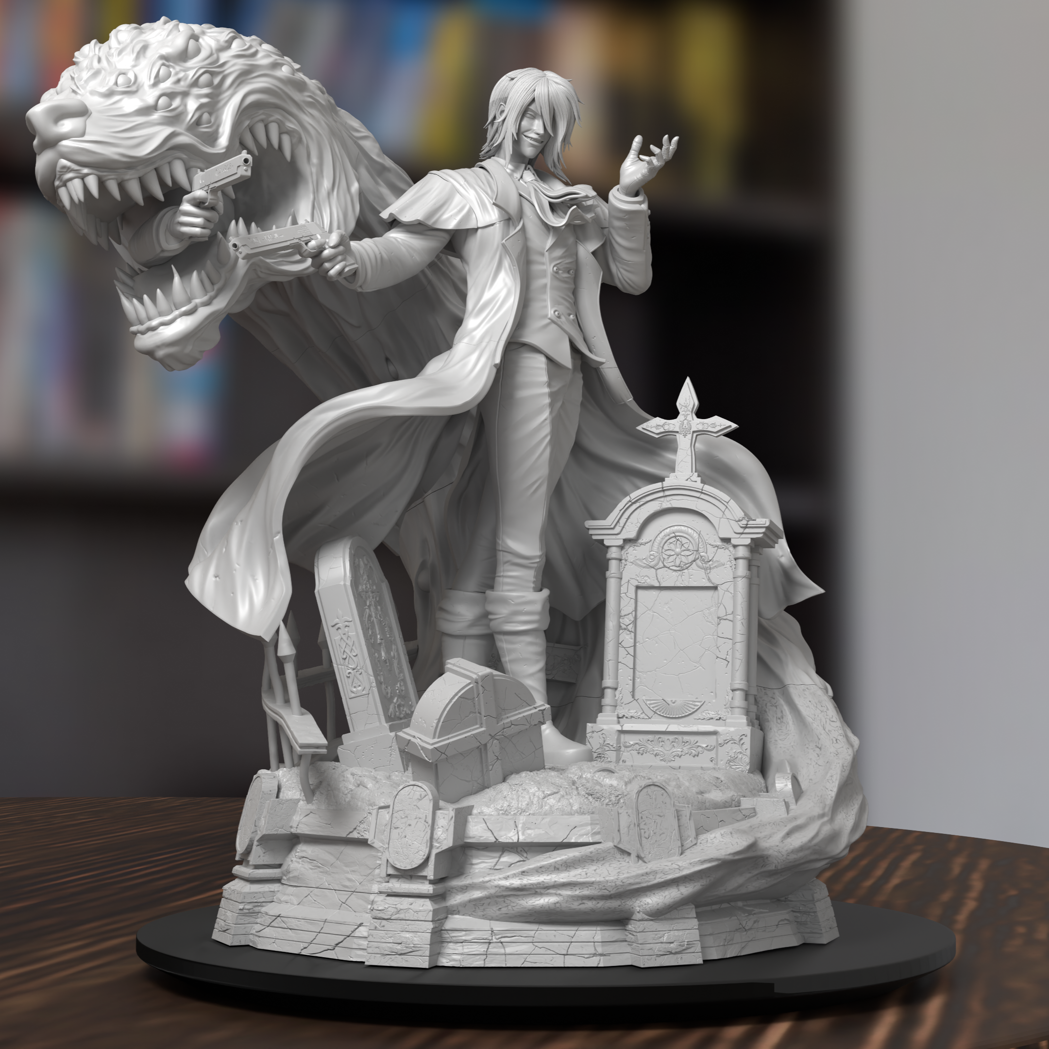 Alucard Helsing Figure 3D Printed Resin Model Kit