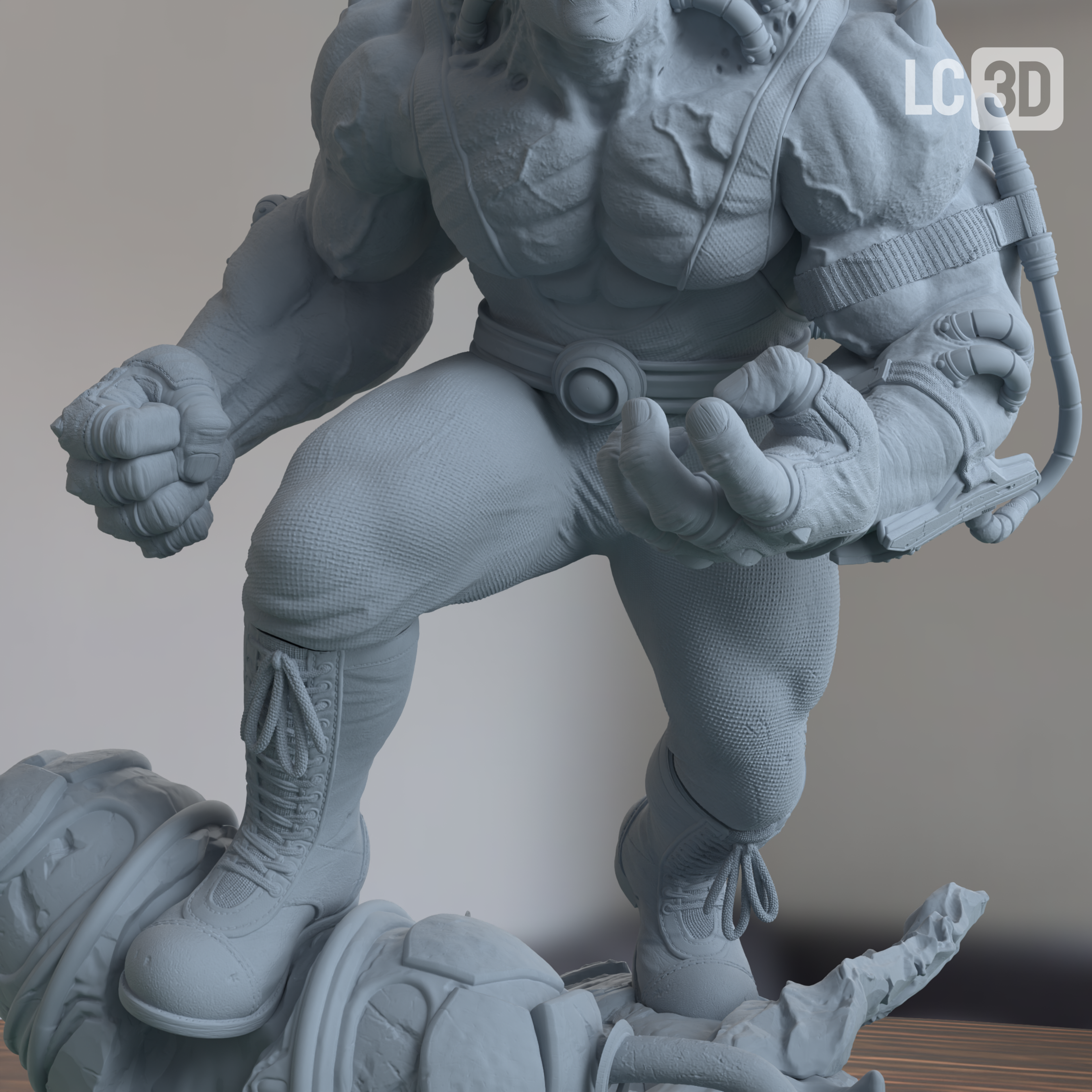 Bane DC Figure 3D Printed Resin Model Kit