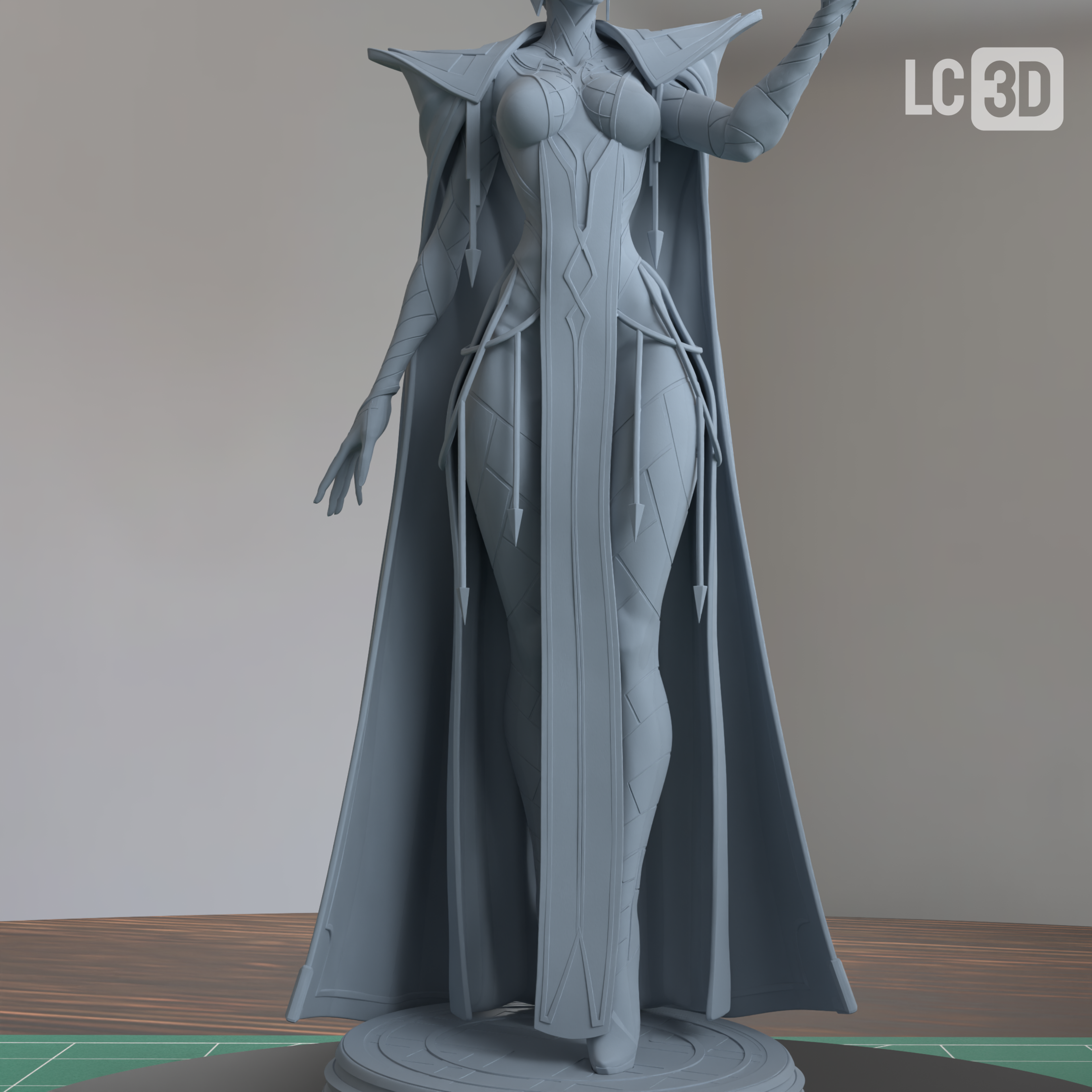 Mel Medarda Arcane Figure 3D Printed Resin Model Kit