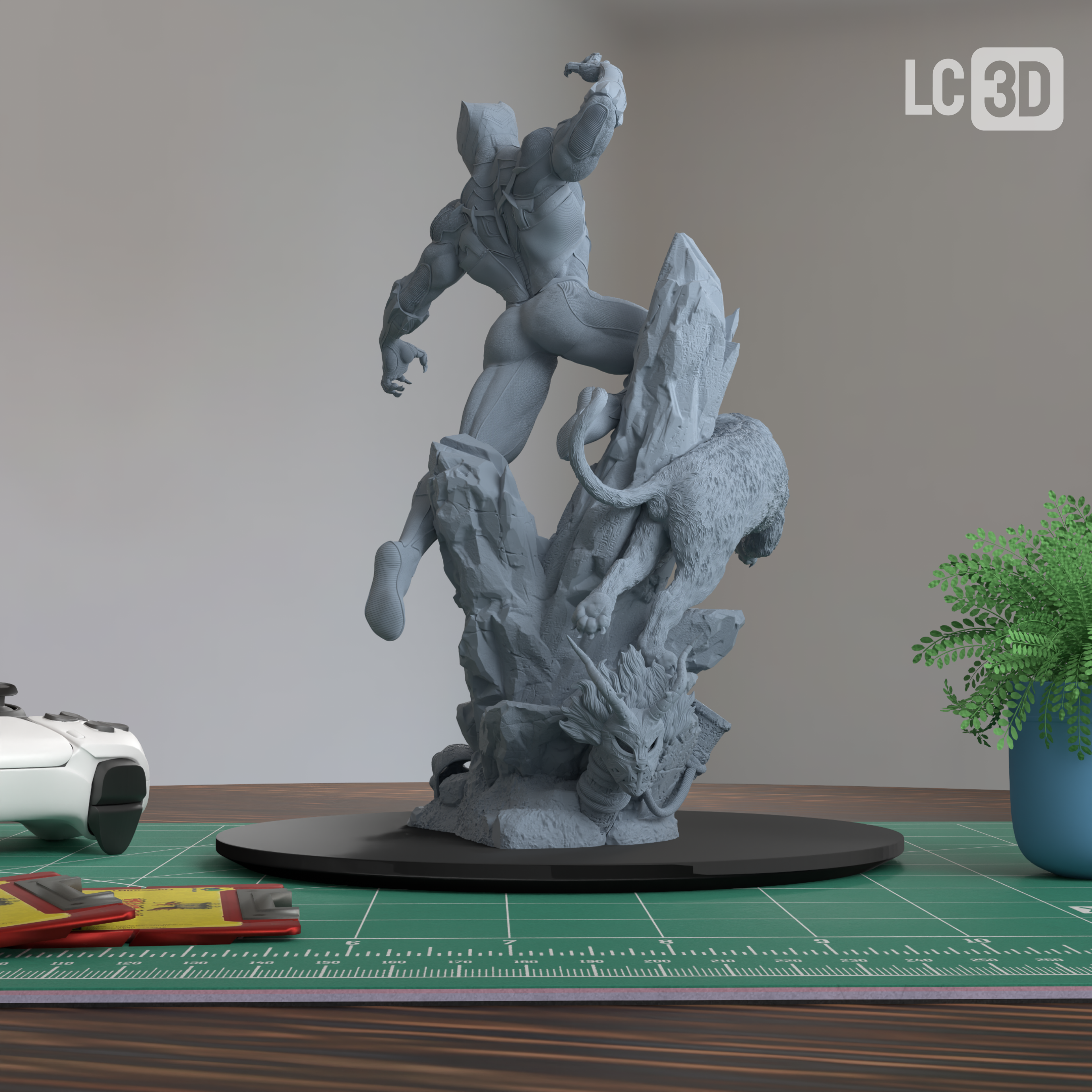 Black Panther Marvel Figure 3D Printed Resin Model Kit