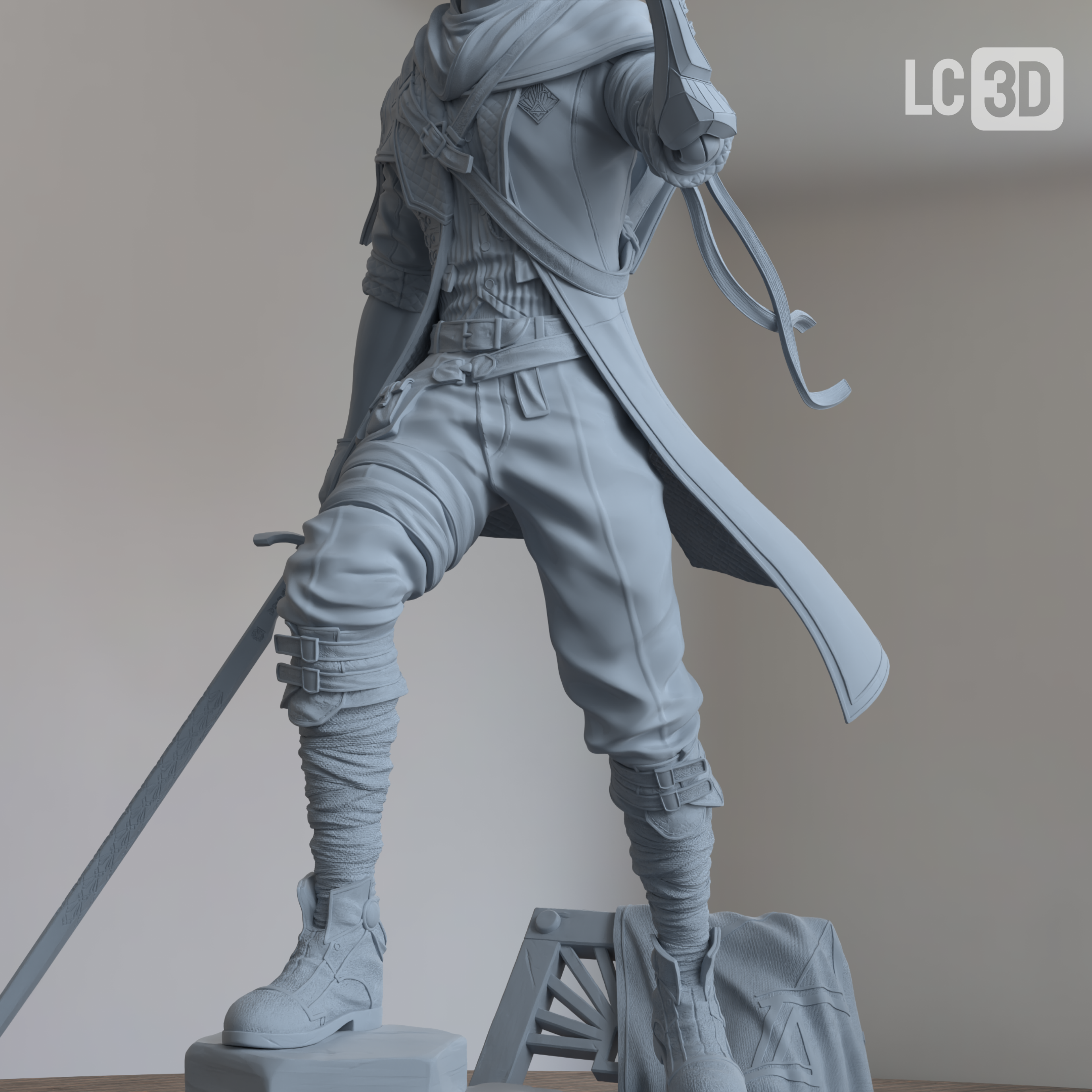 Gustave Expedition 33 Figure 3D Printed Resin Model Kit