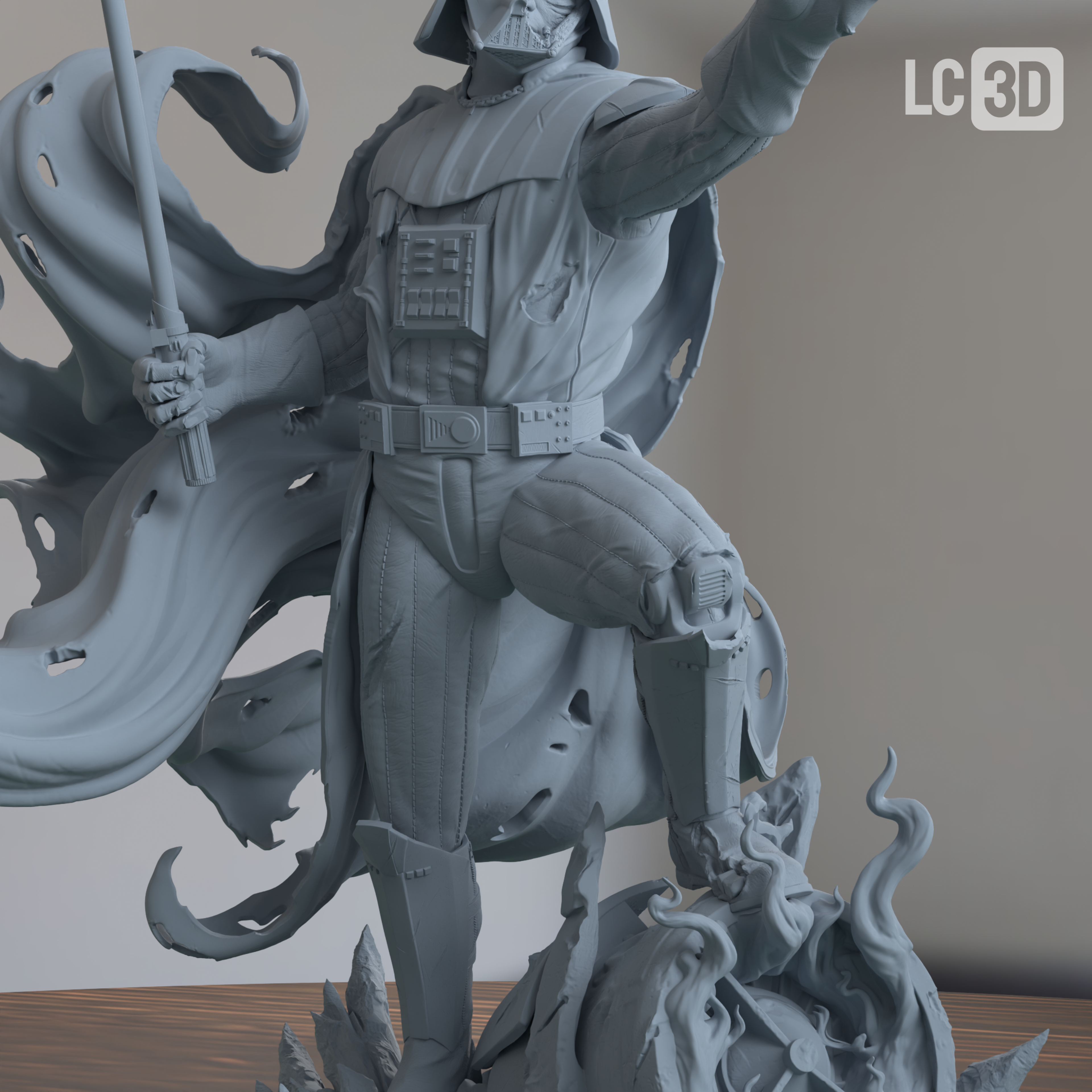 Darth Vader Star Wars Figure 3D Printed Resin Model Kit