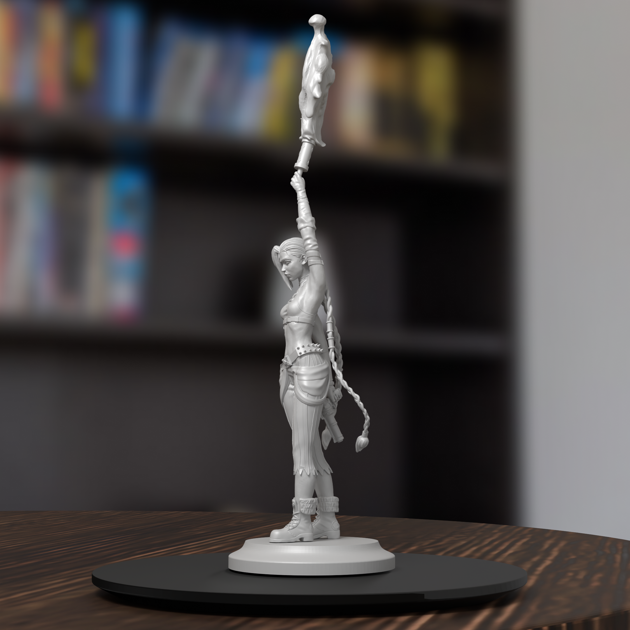 Jinx Arcane Fan Art Figure 3D Printed Resin Model Kit