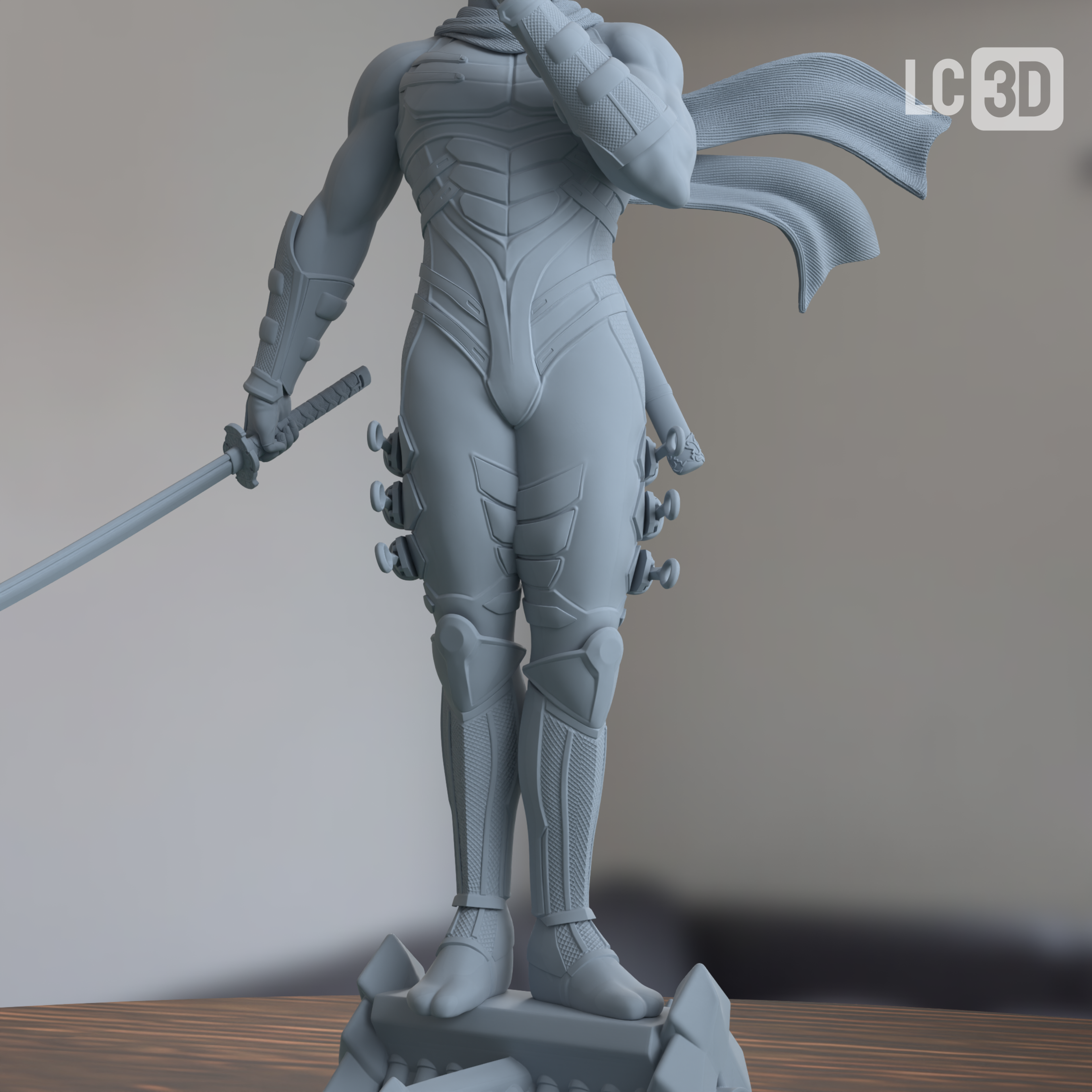 Ryu Hayabusa Ninja Gaiden Figure 3D Printed Resin Model Kit