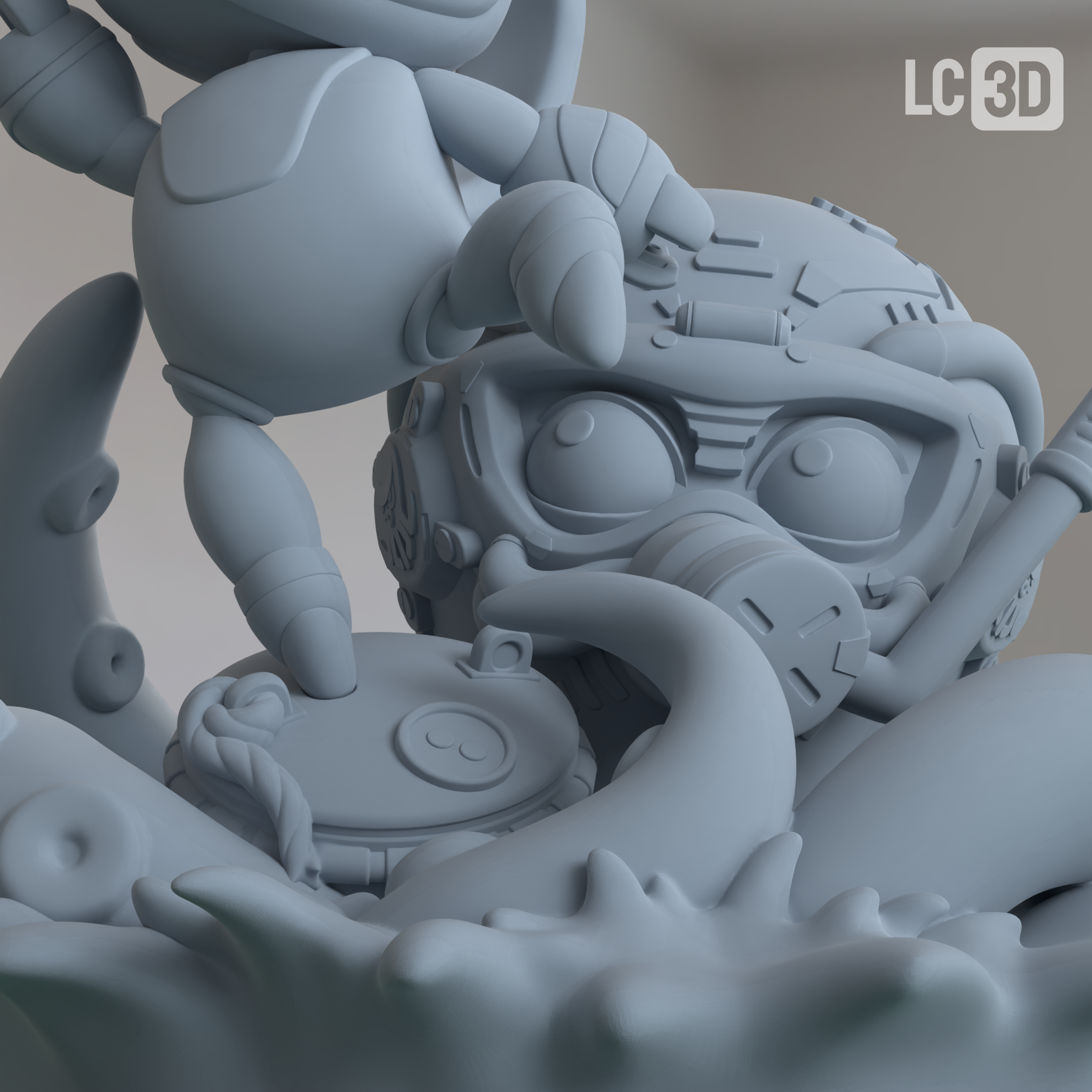 Astro Bot Gaming Figure 3D Printed Resin Model Kit