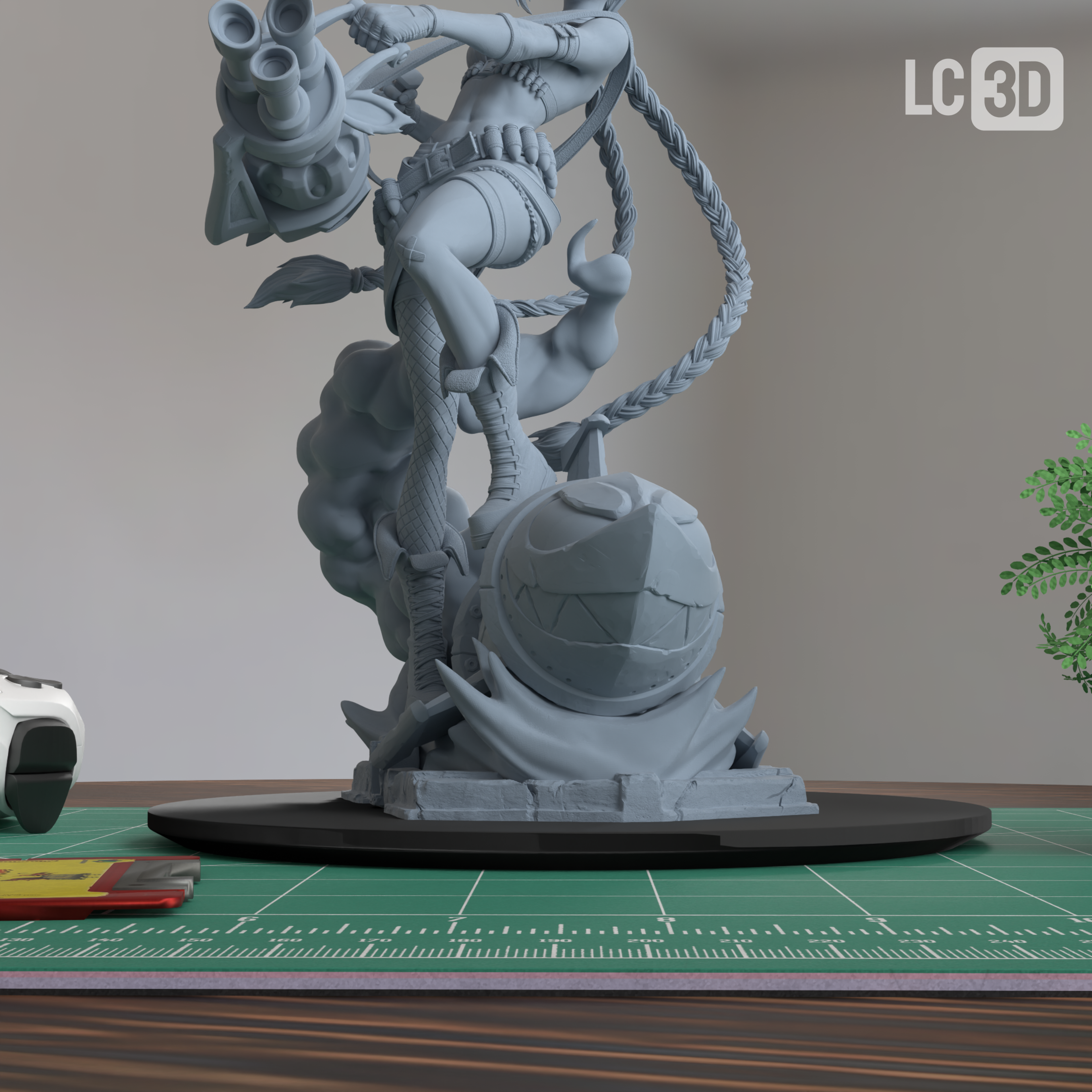 Jinx Arcane Action Figure 3D Printed Resin Model Kit