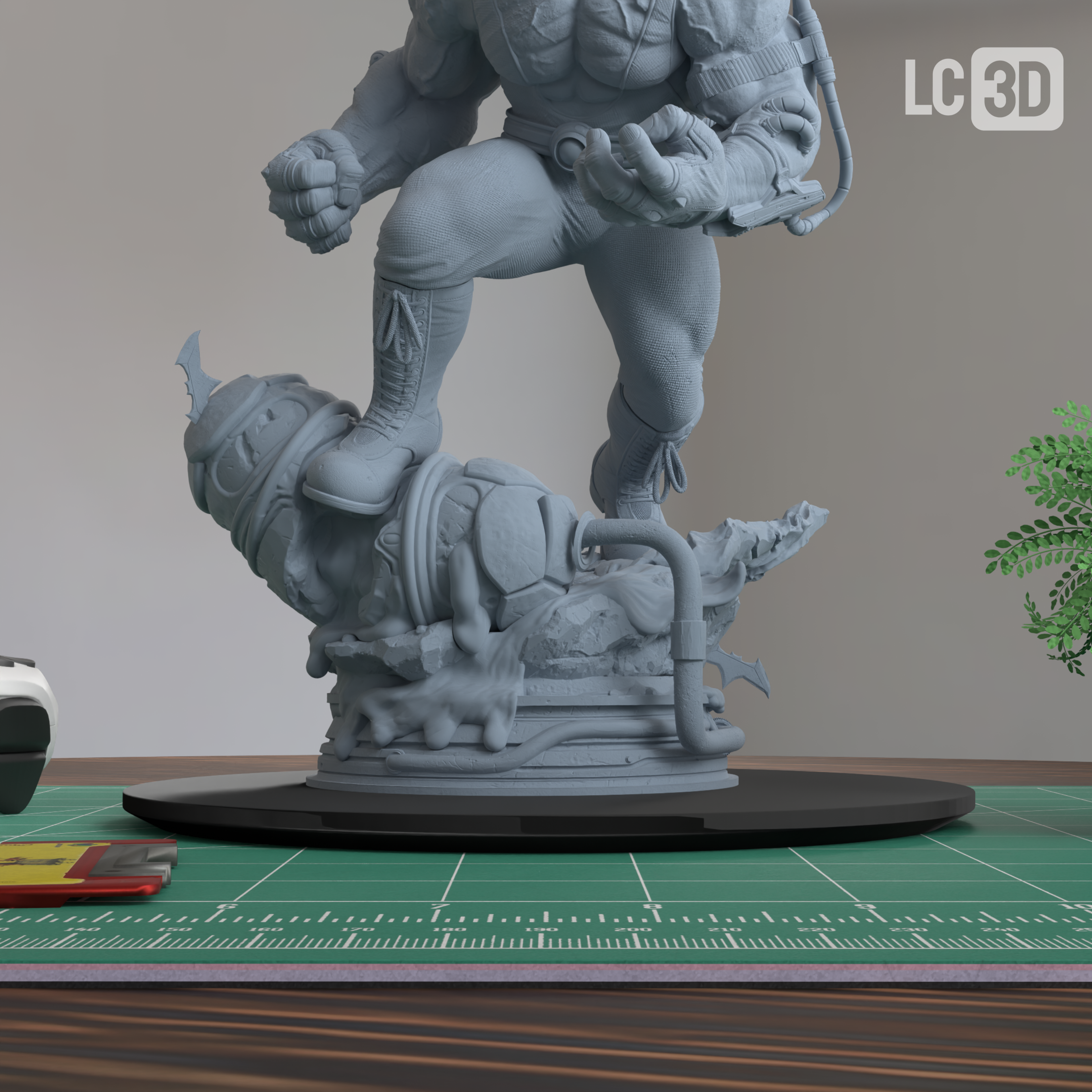 Bane DC Figure 3D Printed Resin Model Kit
