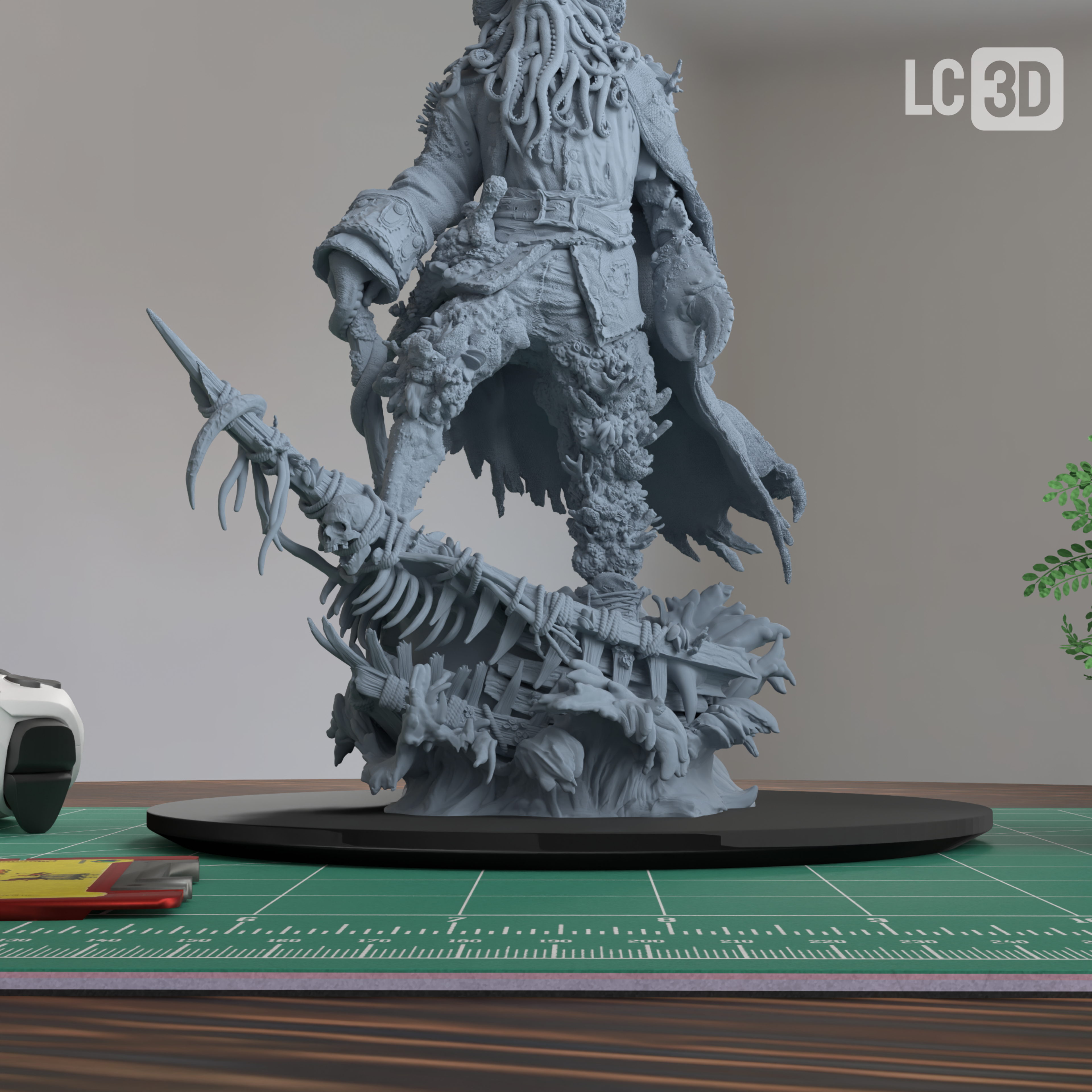 Davy Jones Pirates Of The Caribbean Figure 3D Printed Resin Model Kit