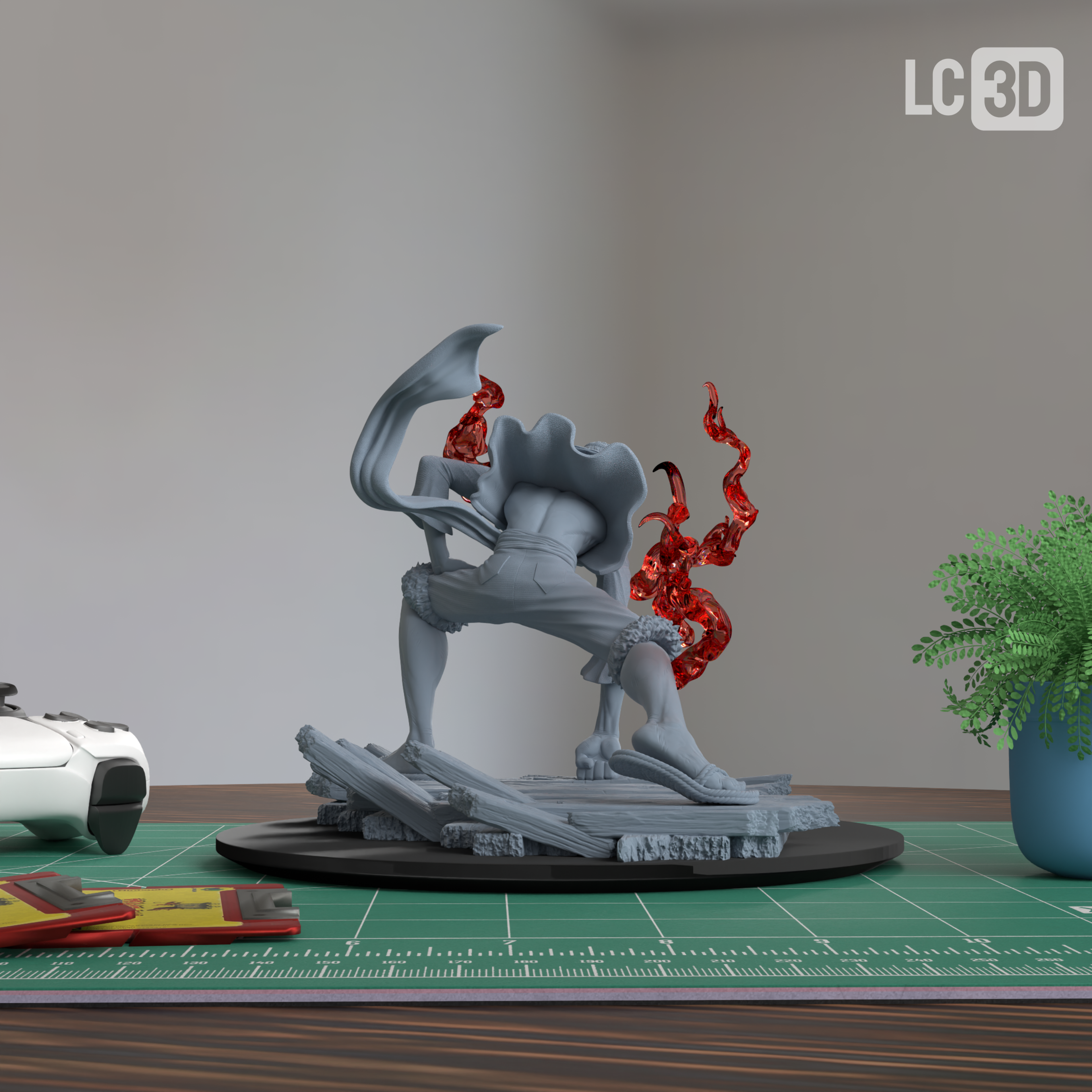 Luffy One Piece Figure 3D Printed Resin Model Kit