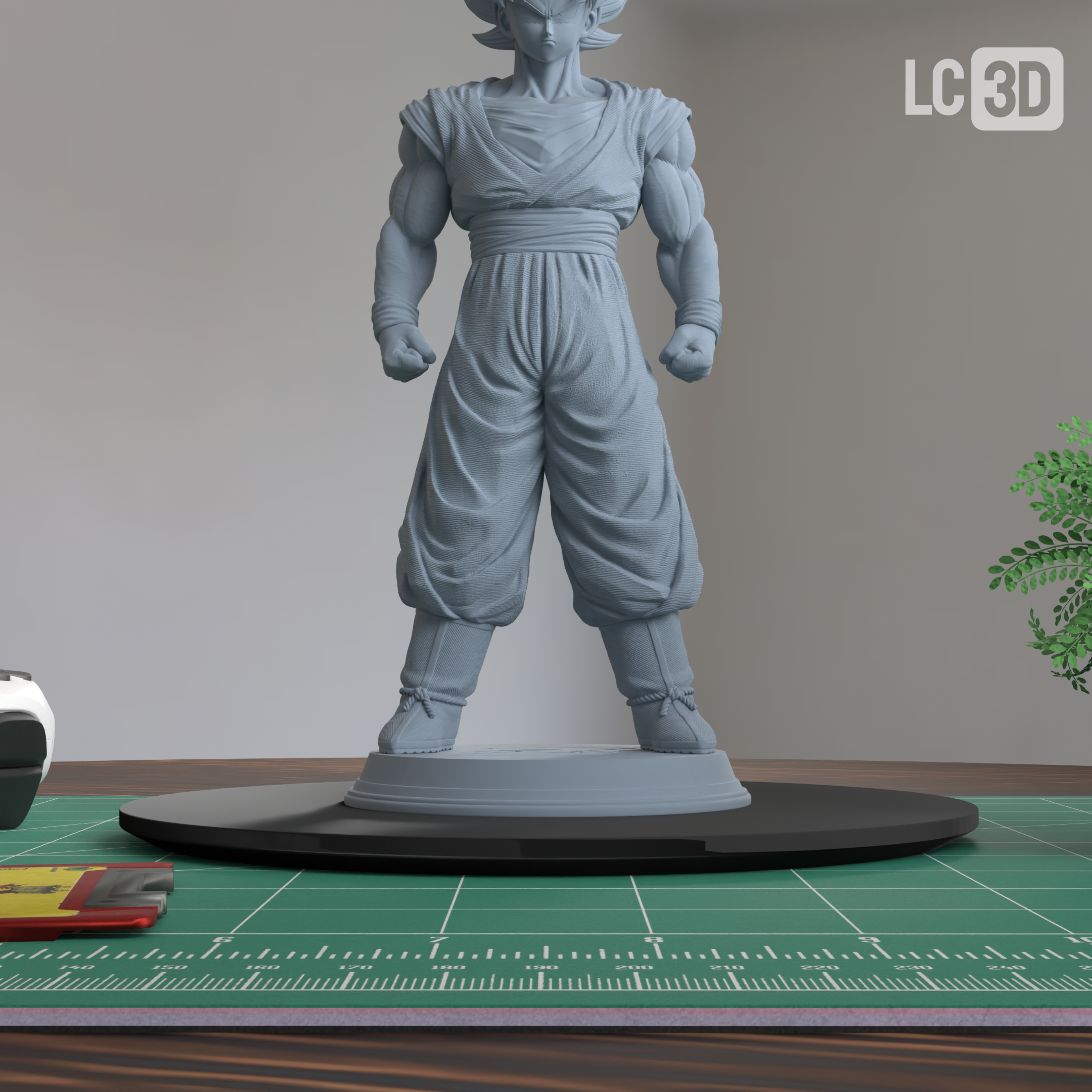 Goku SSJ Dragon Ball Z Figure 3D Printed Resin Model Kit