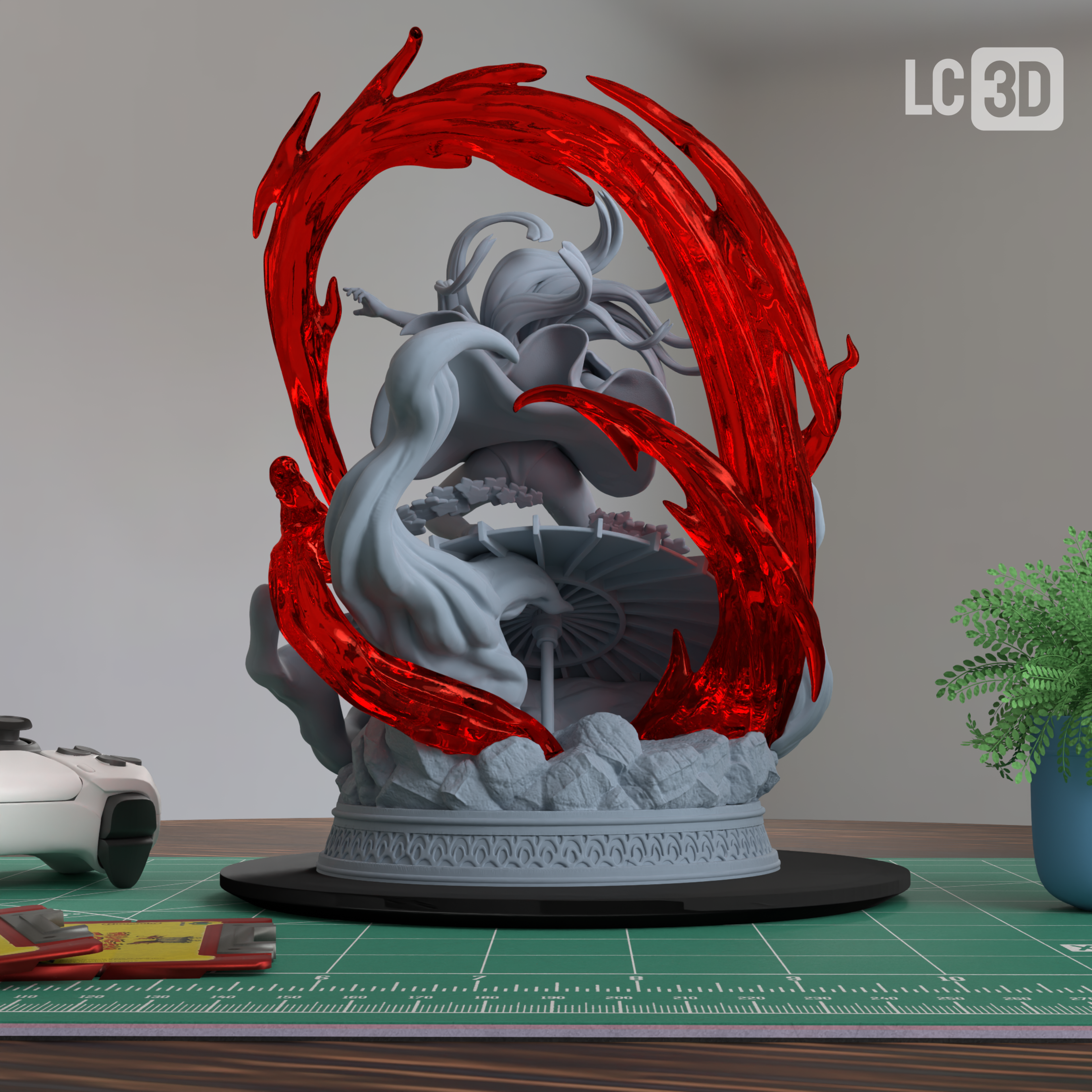 Nezuko Kamado Demon Slayer Figure 3D Printed Resin Model Kit