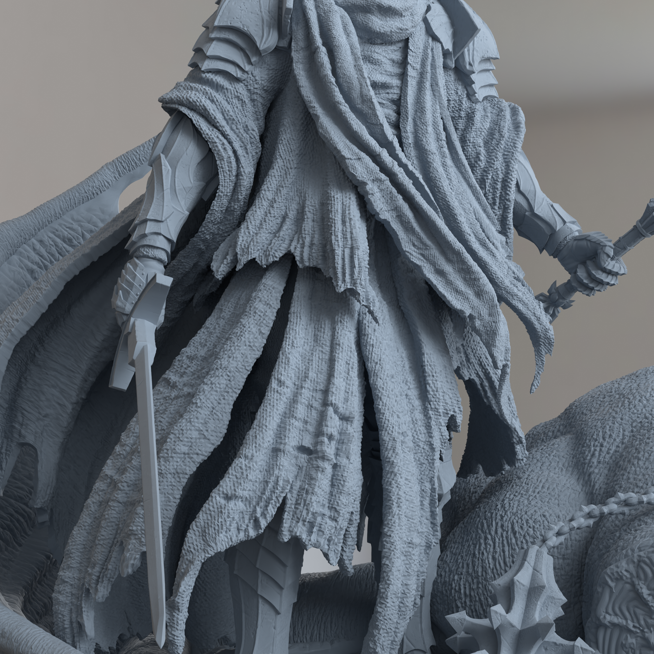 Witch King of Angmar Lord of The Rings Figure 3D Printed Resin Model Kit