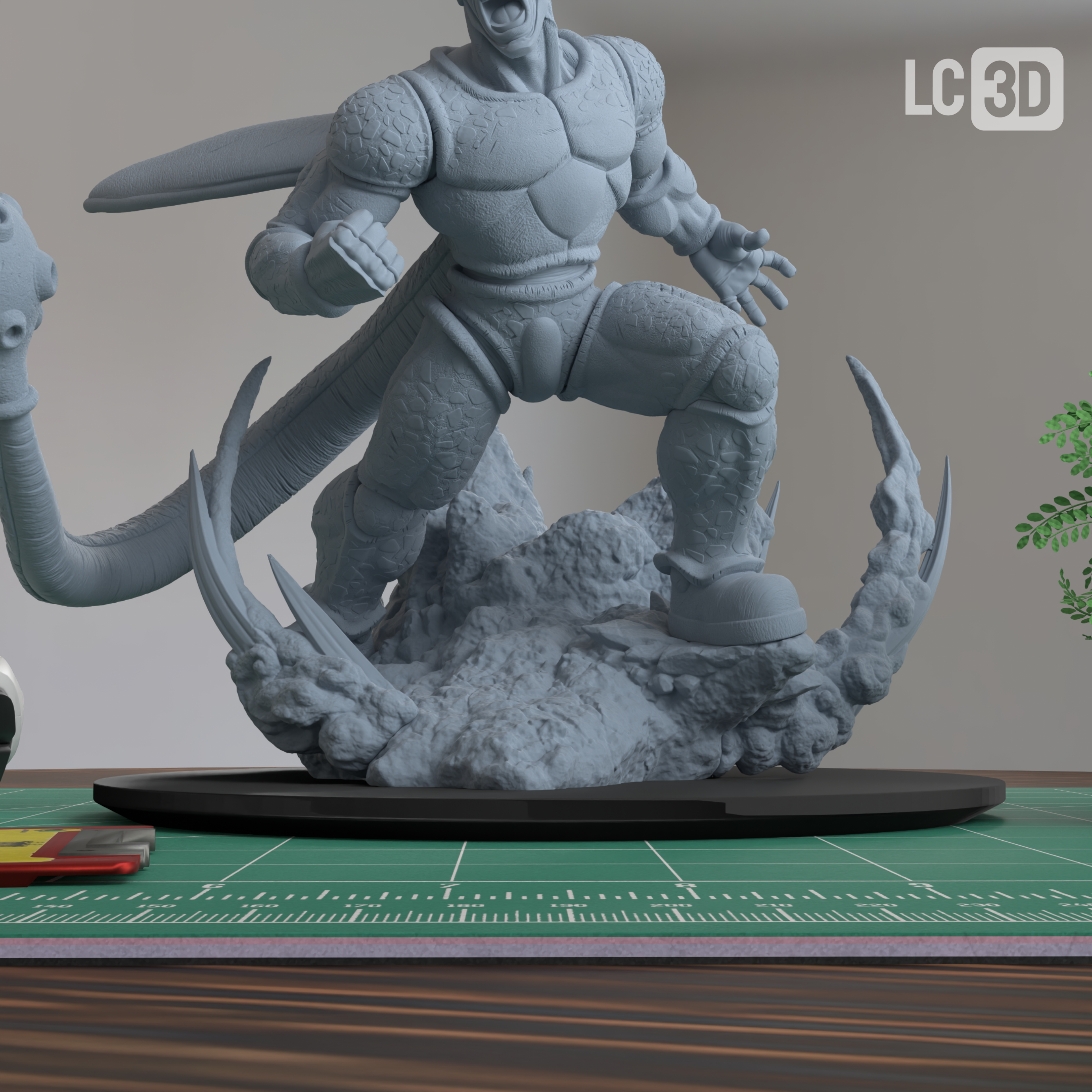 Cell Max Dragon Ball Super Super Hero Figure 3D Printed Resin Model Kit