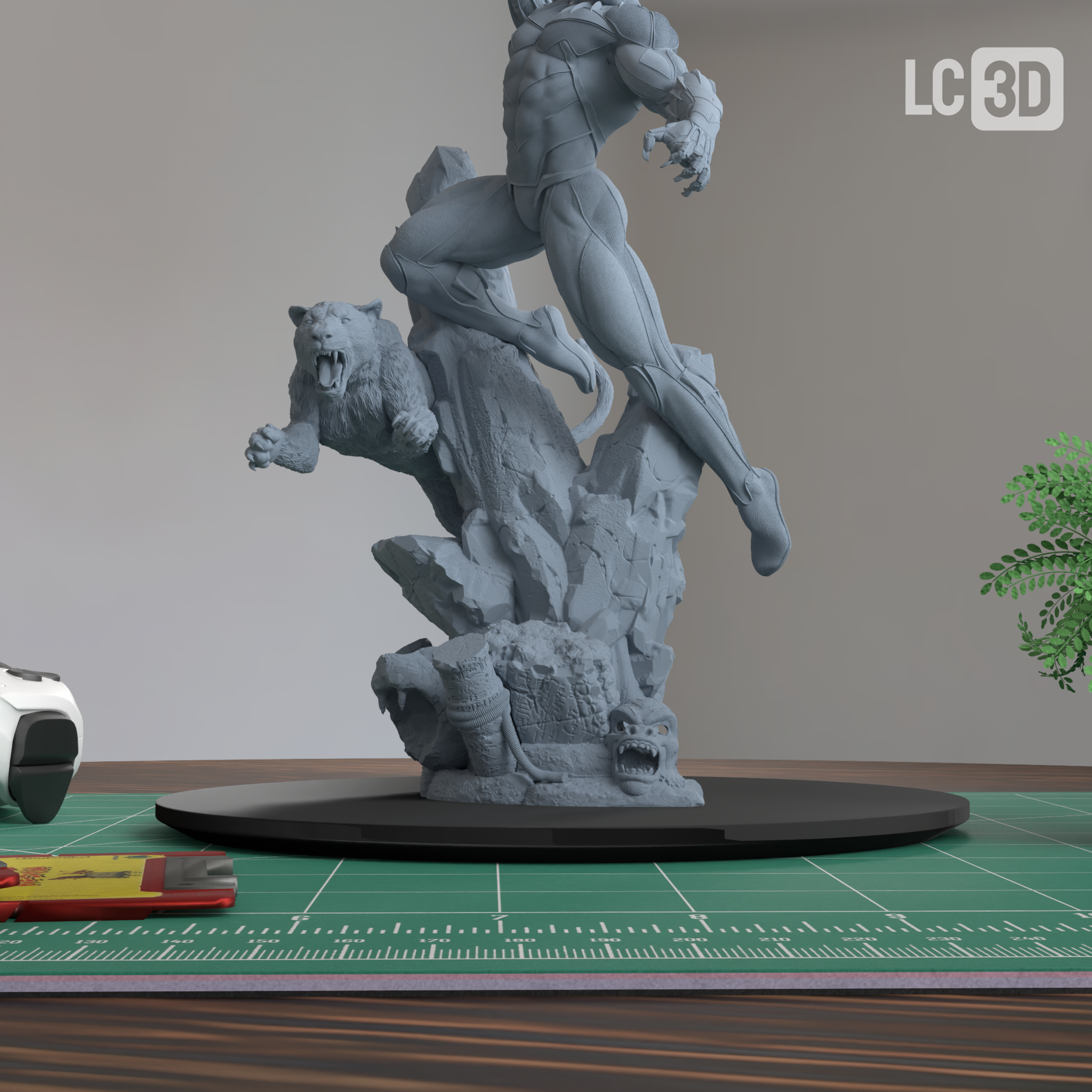 Black Panther Marvel Figure 3D Printed Resin Model Kit