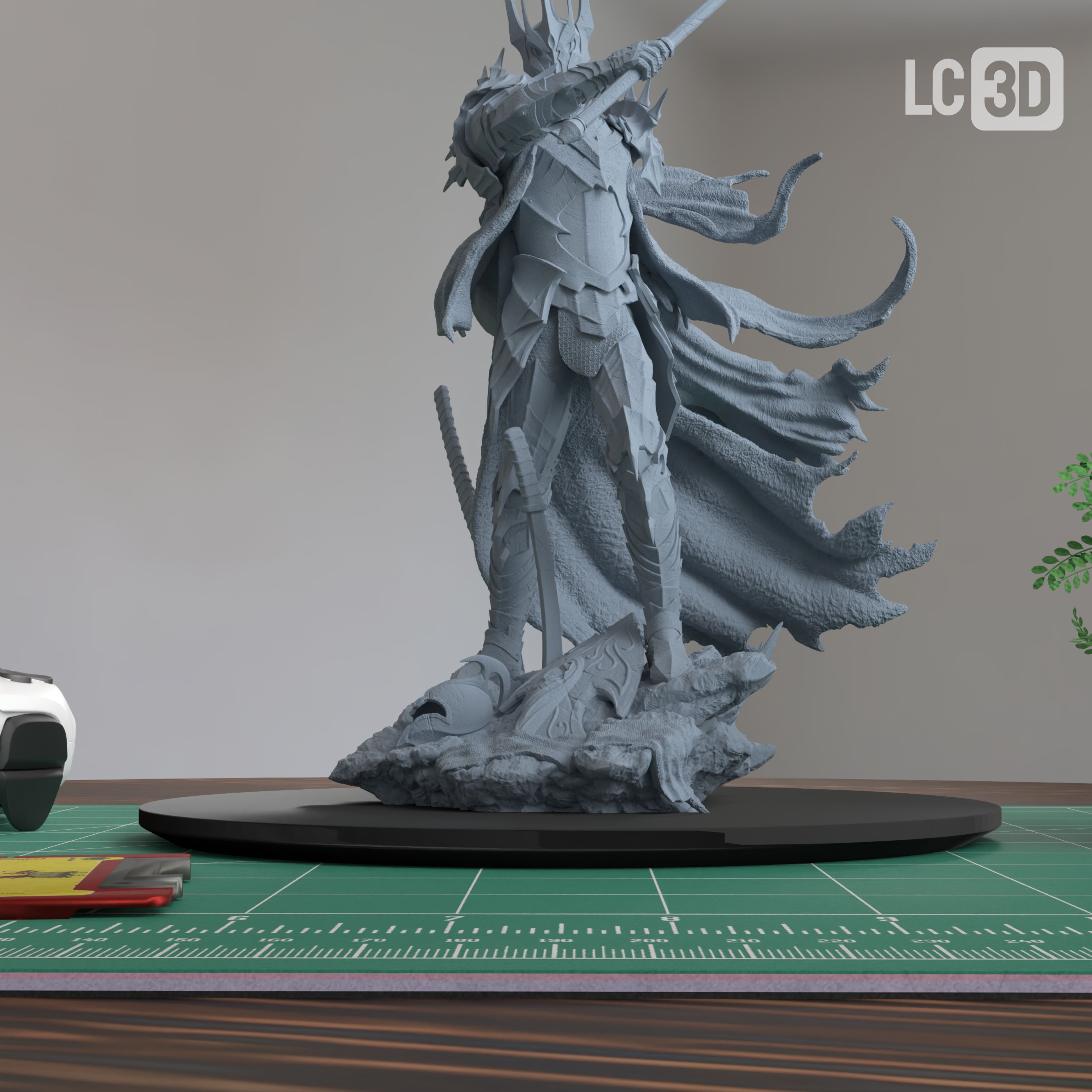 Sauron The Lord of the Rings Figure 3D Printed Resin Model Kit