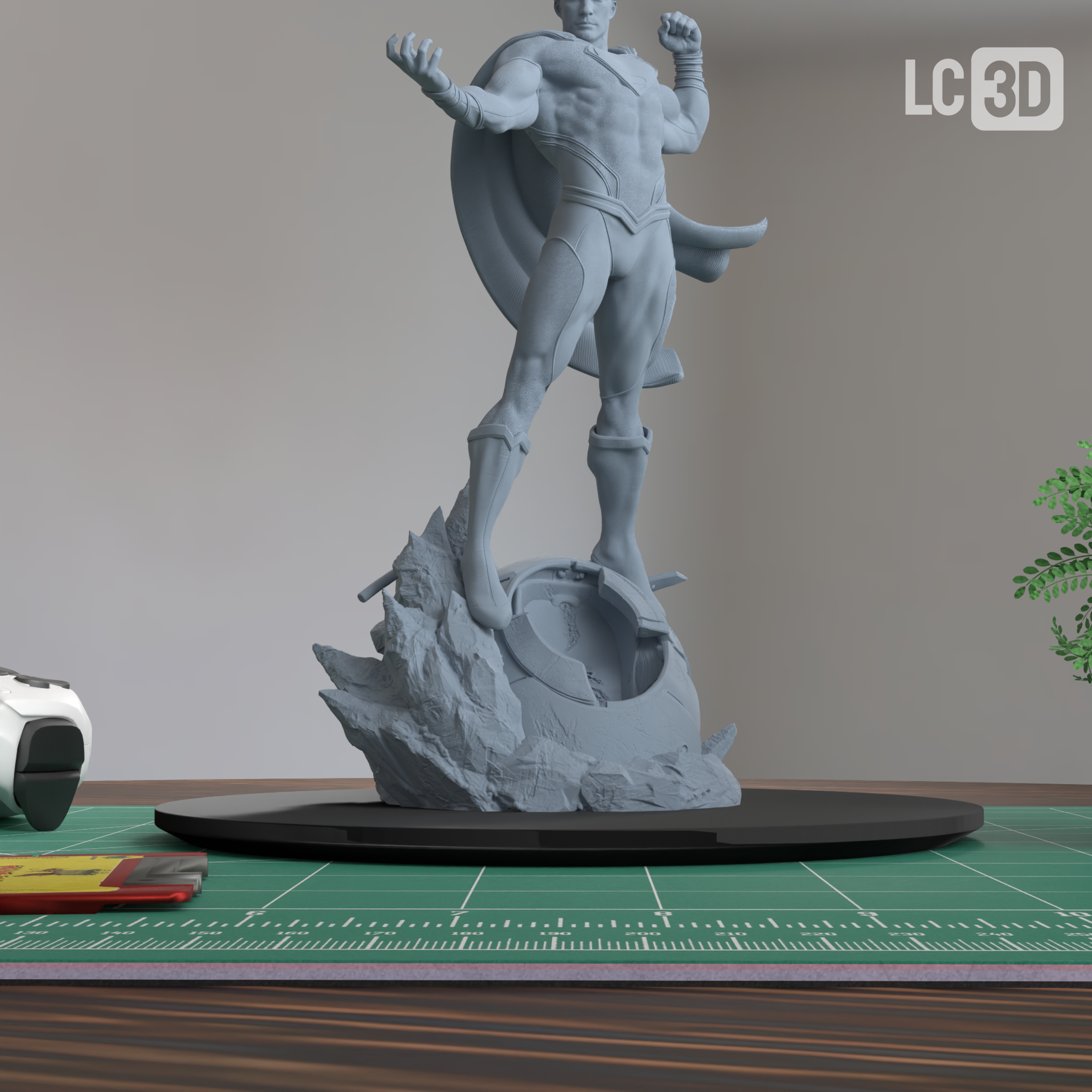 Superman Justice League Figure 3D-Printed Resin Model Kit