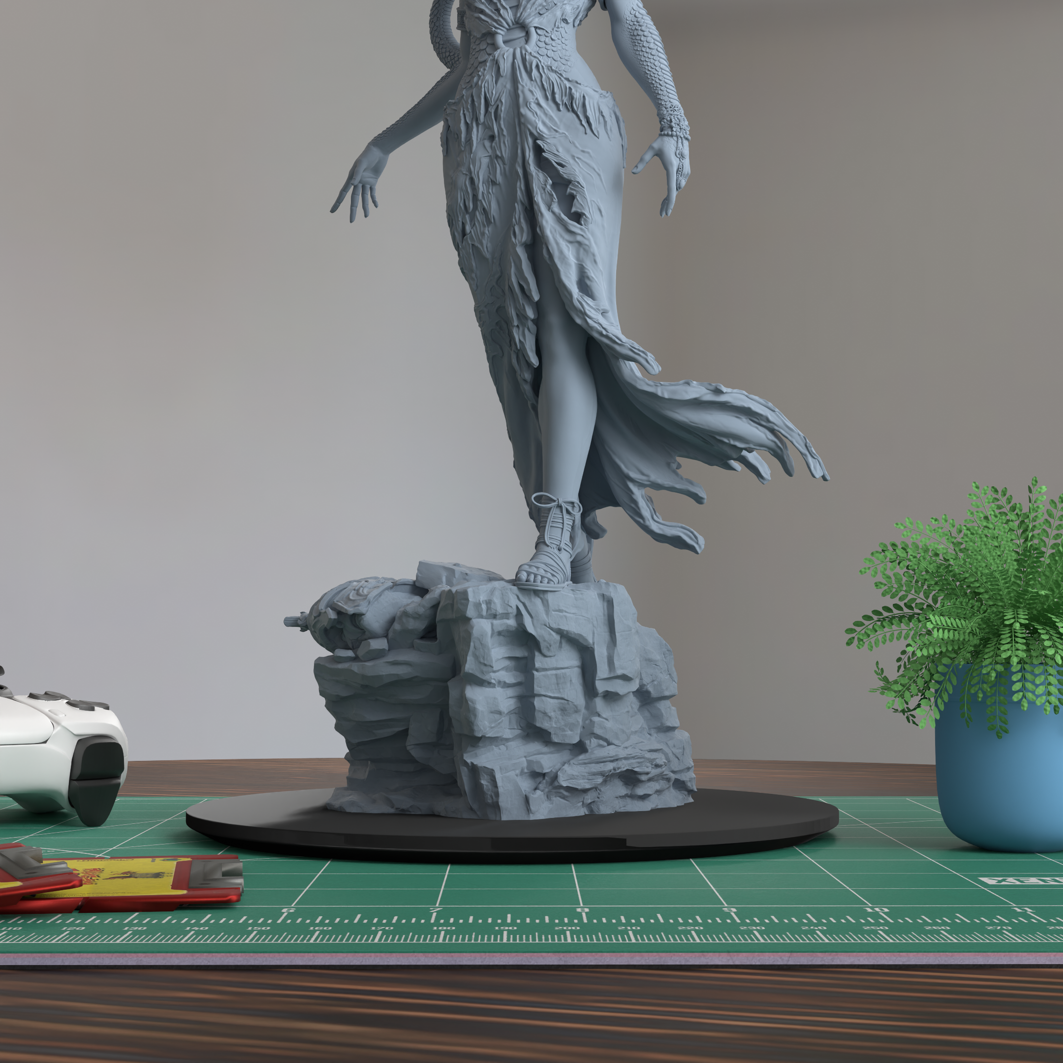 Medusa the Gorgon 3D Printed Resin Figure Model Kit