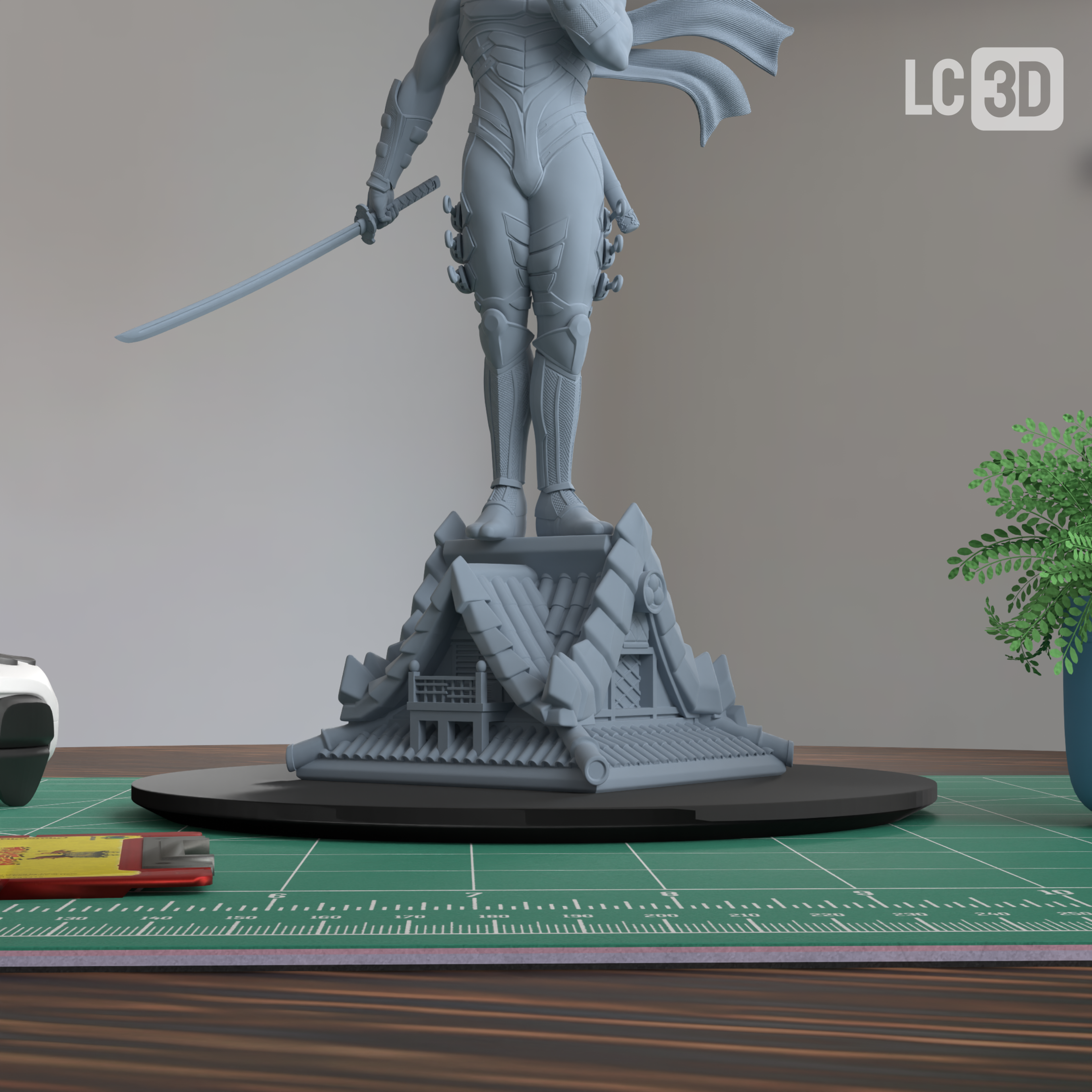 Ryu Hayabusa Ninja Gaiden Figure 3D Printed Resin Model Kit