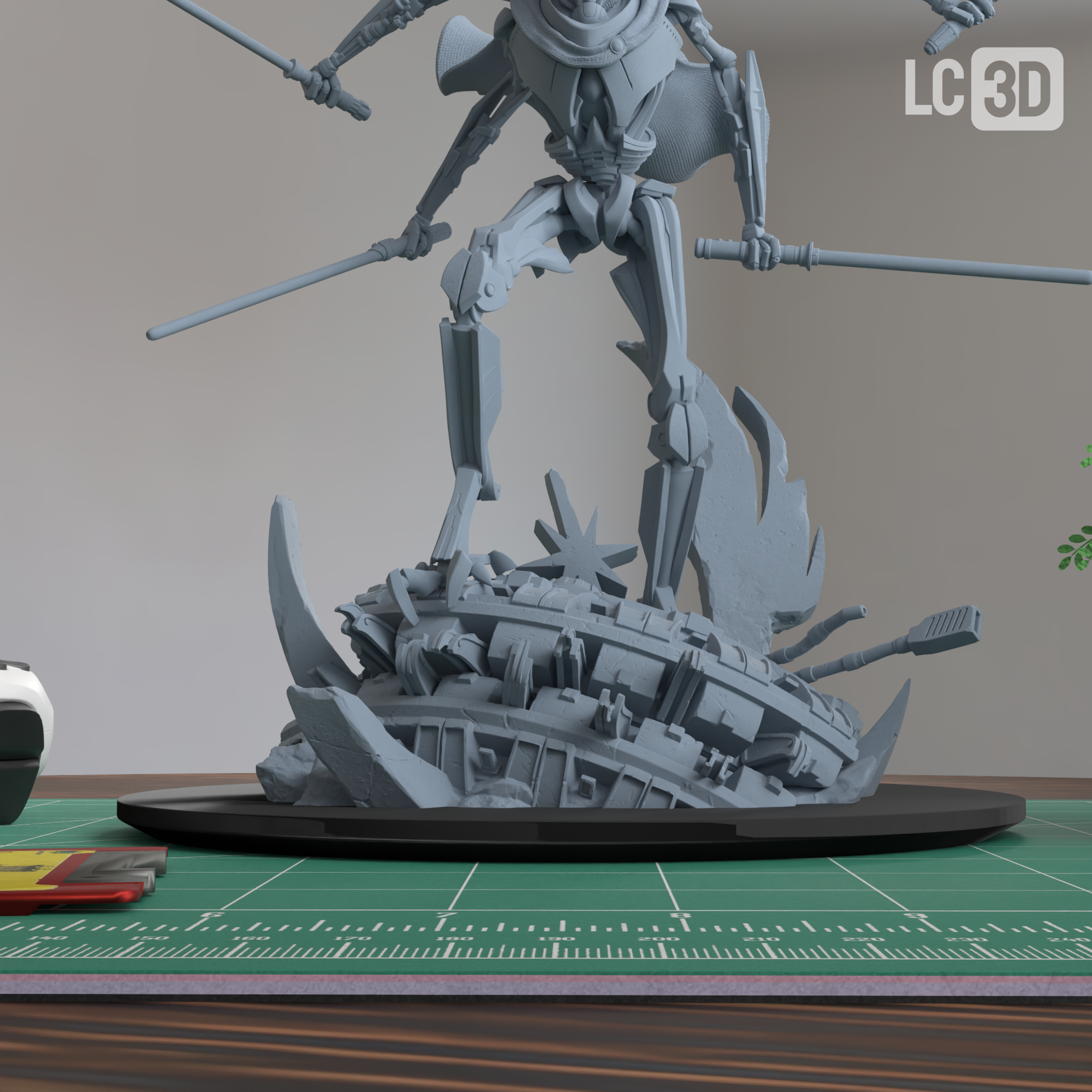 General Grievous Star Wars Figure 3D Printed Resin Model Kit