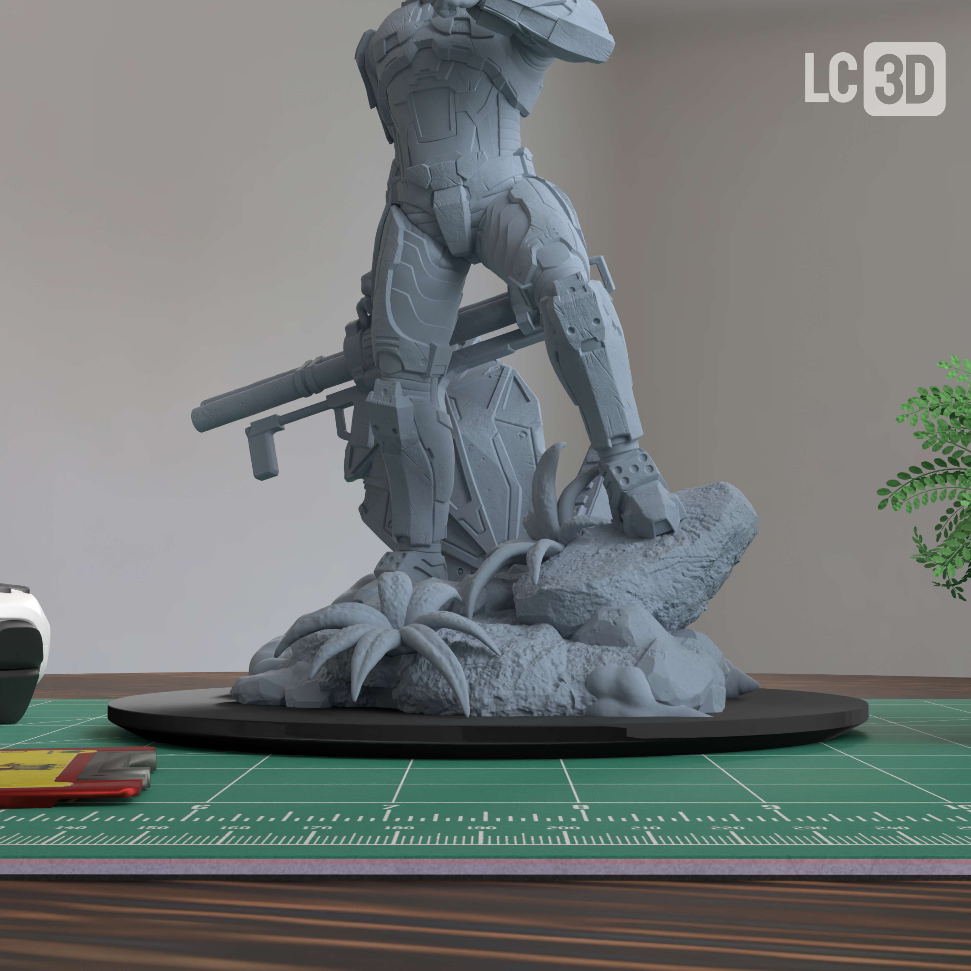 Master Chief Halo Figure 3D Printed Resin Model Kit