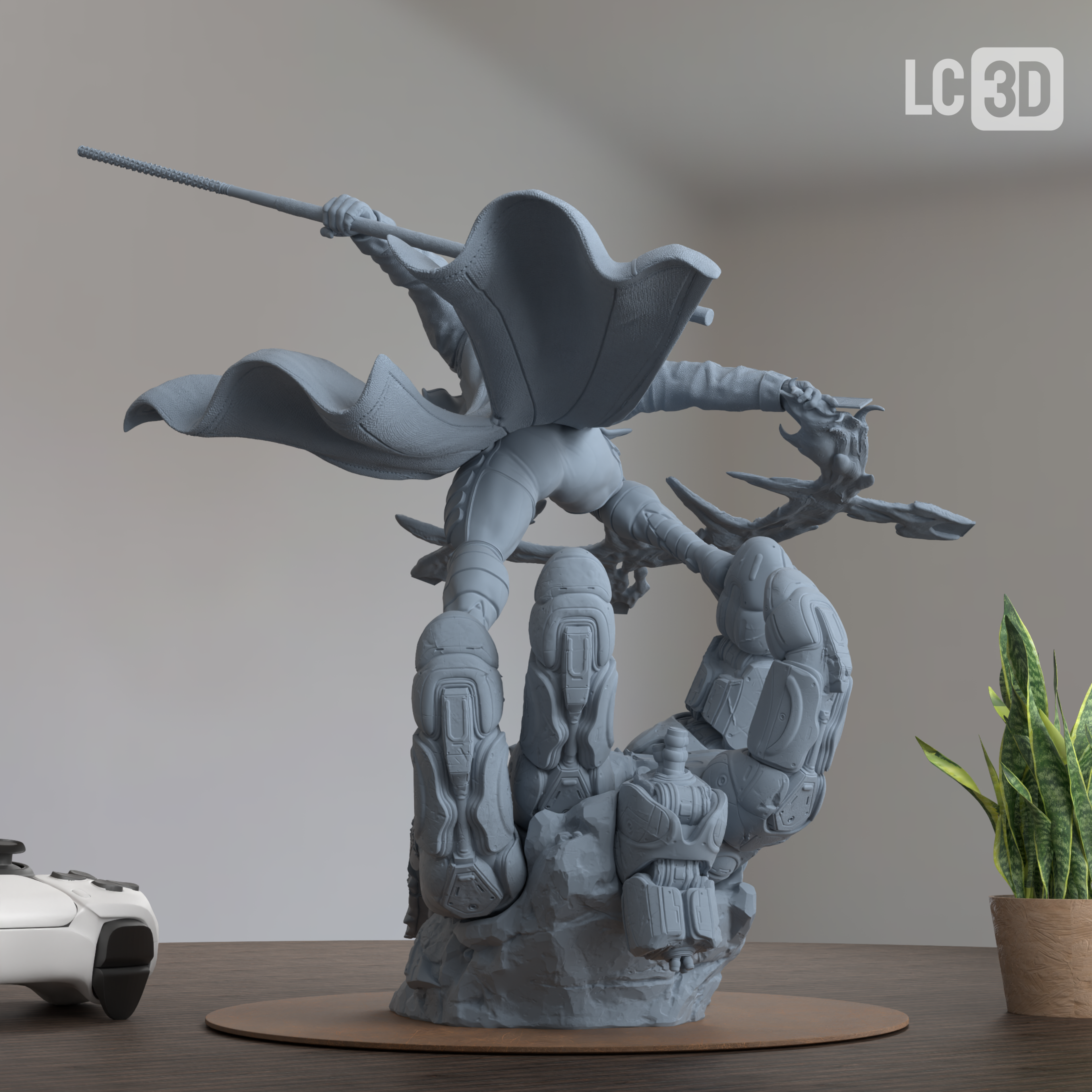 Gambit X-MEN Figure 3D Printed Resin Model Kit