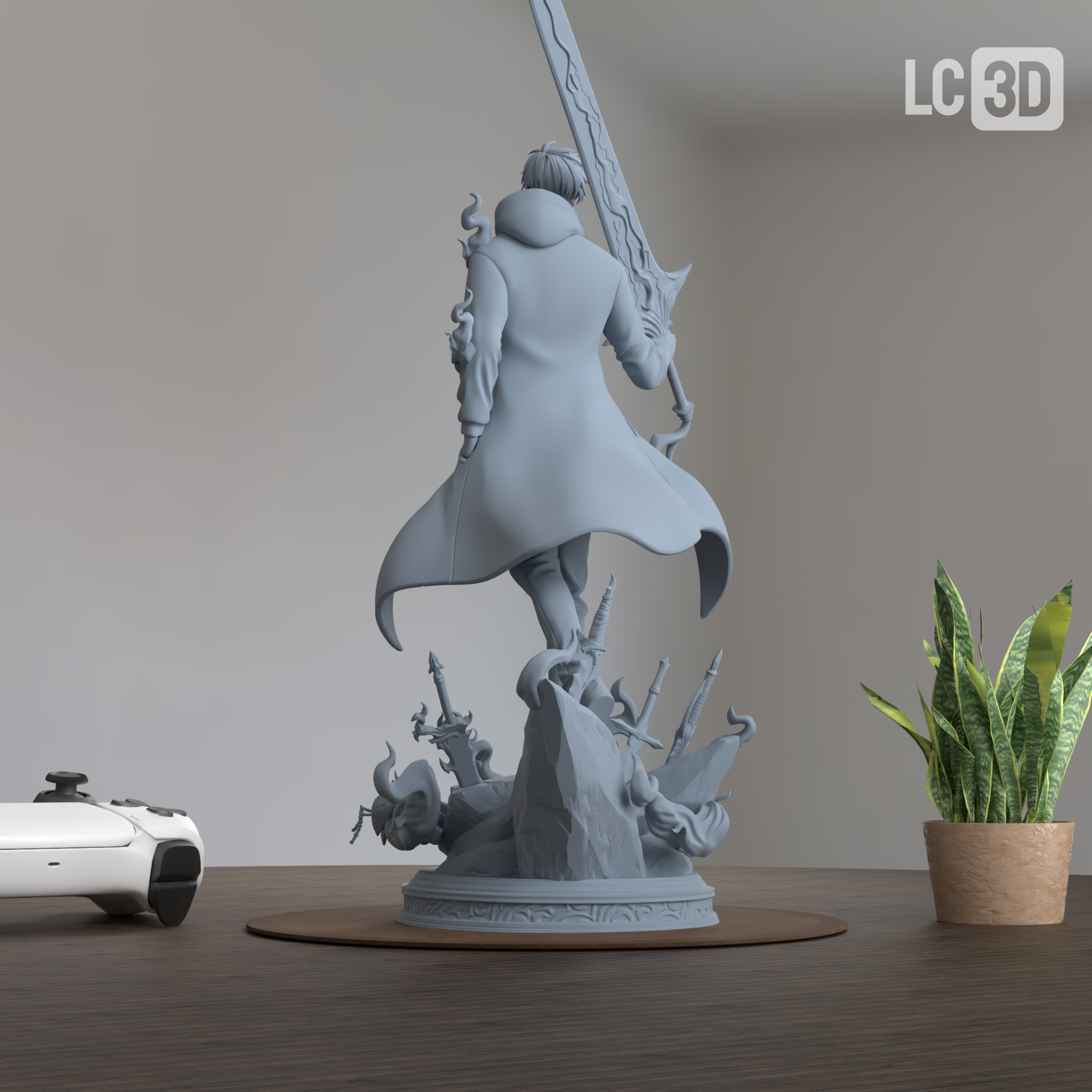 Sung Jinwoo Solo Leveling Figure 3D Printed Resin Model Kit