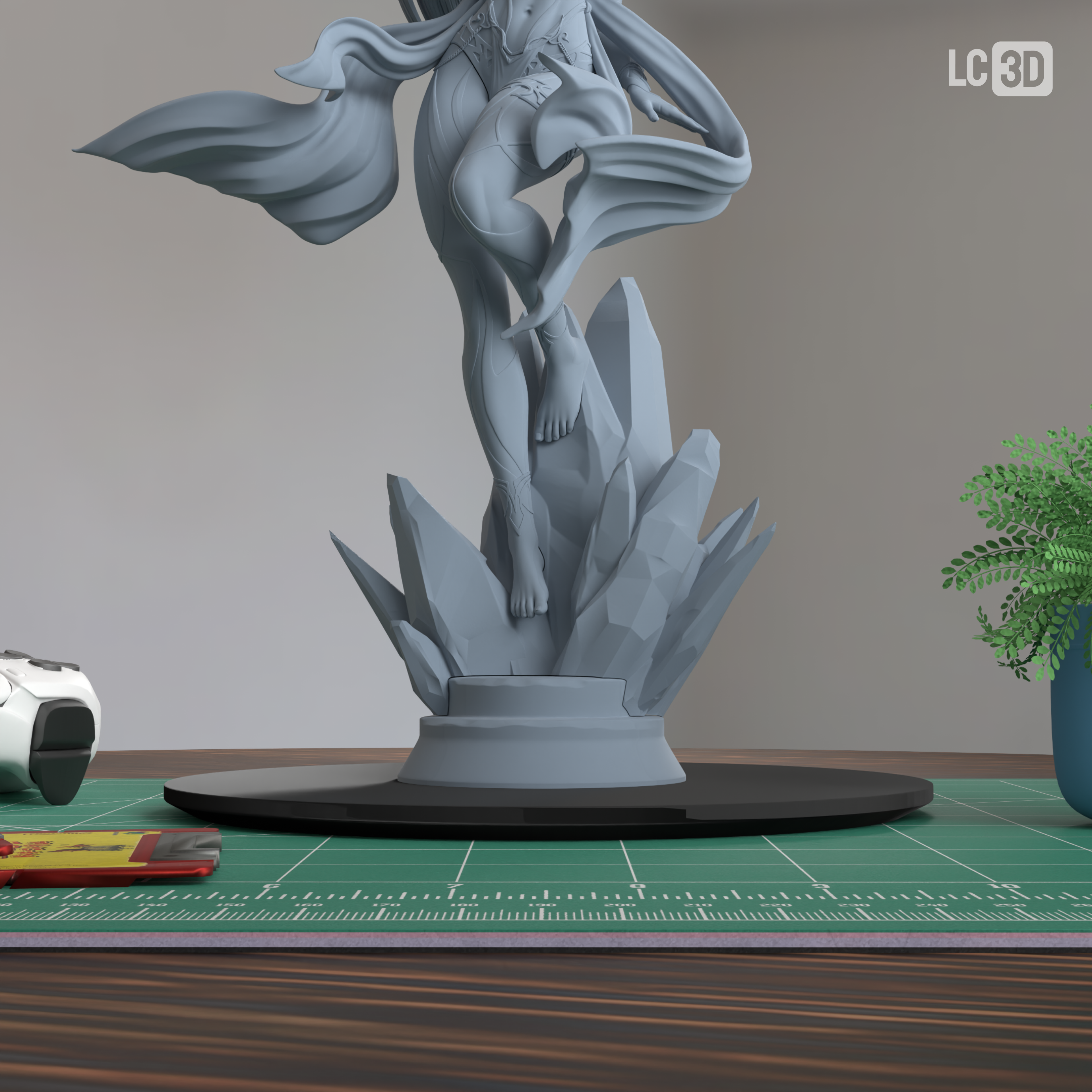 Shiva Final Fantasy Figure 3D Printed Resin Model Kit