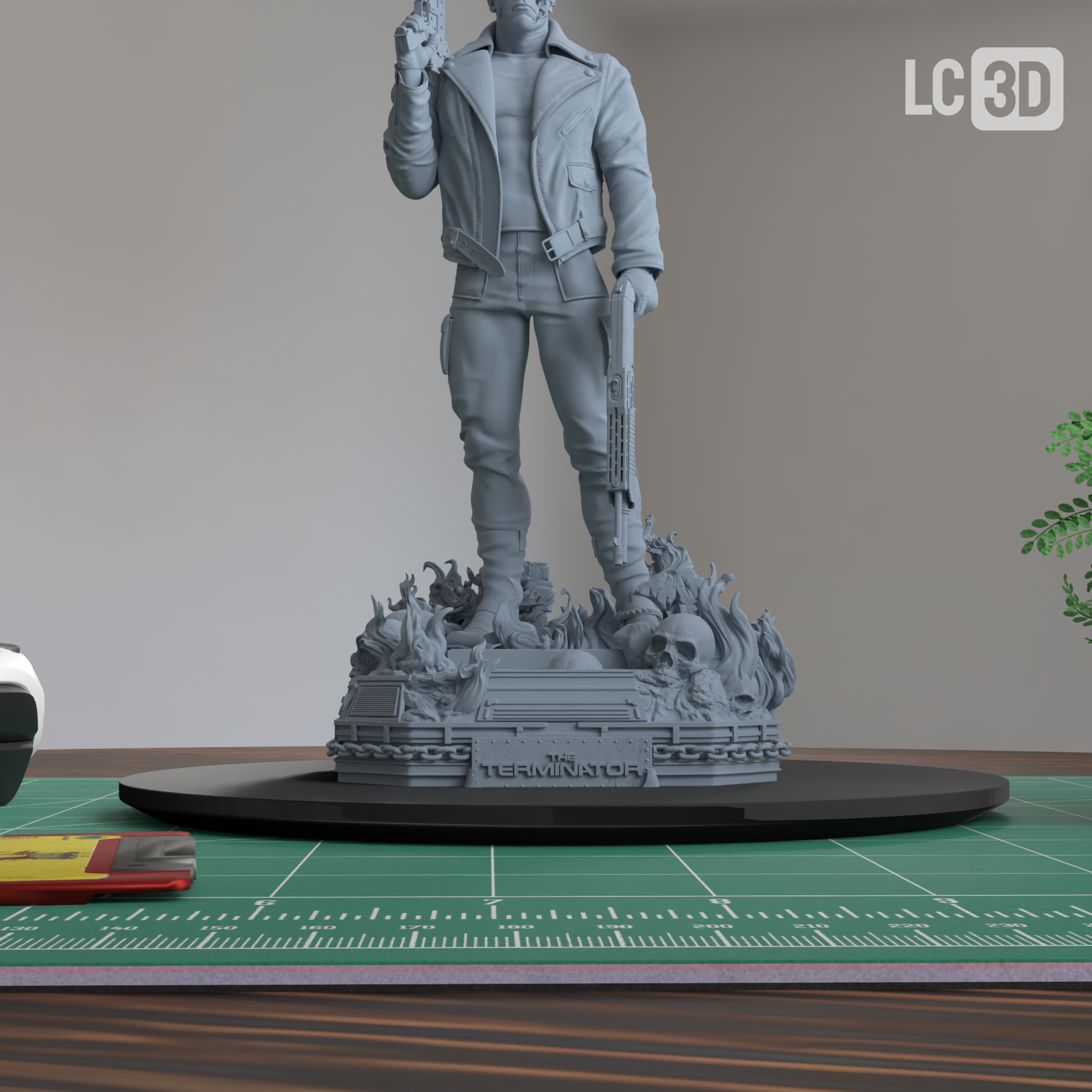 T-800 Terminator Figure 3D Printed Resin Model Kit