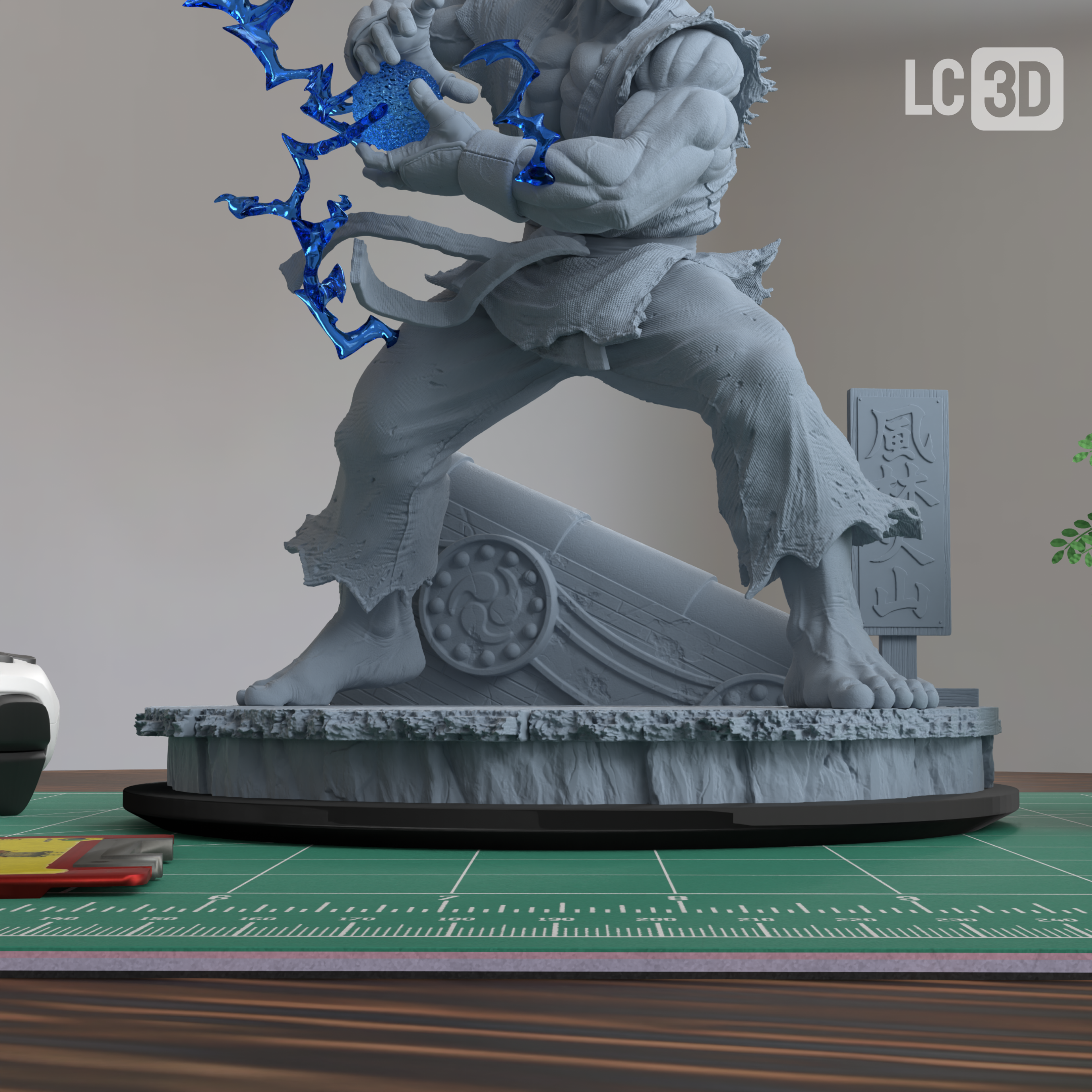 Ryu Street Fighter Figure 3D Printed Resin Model Kit