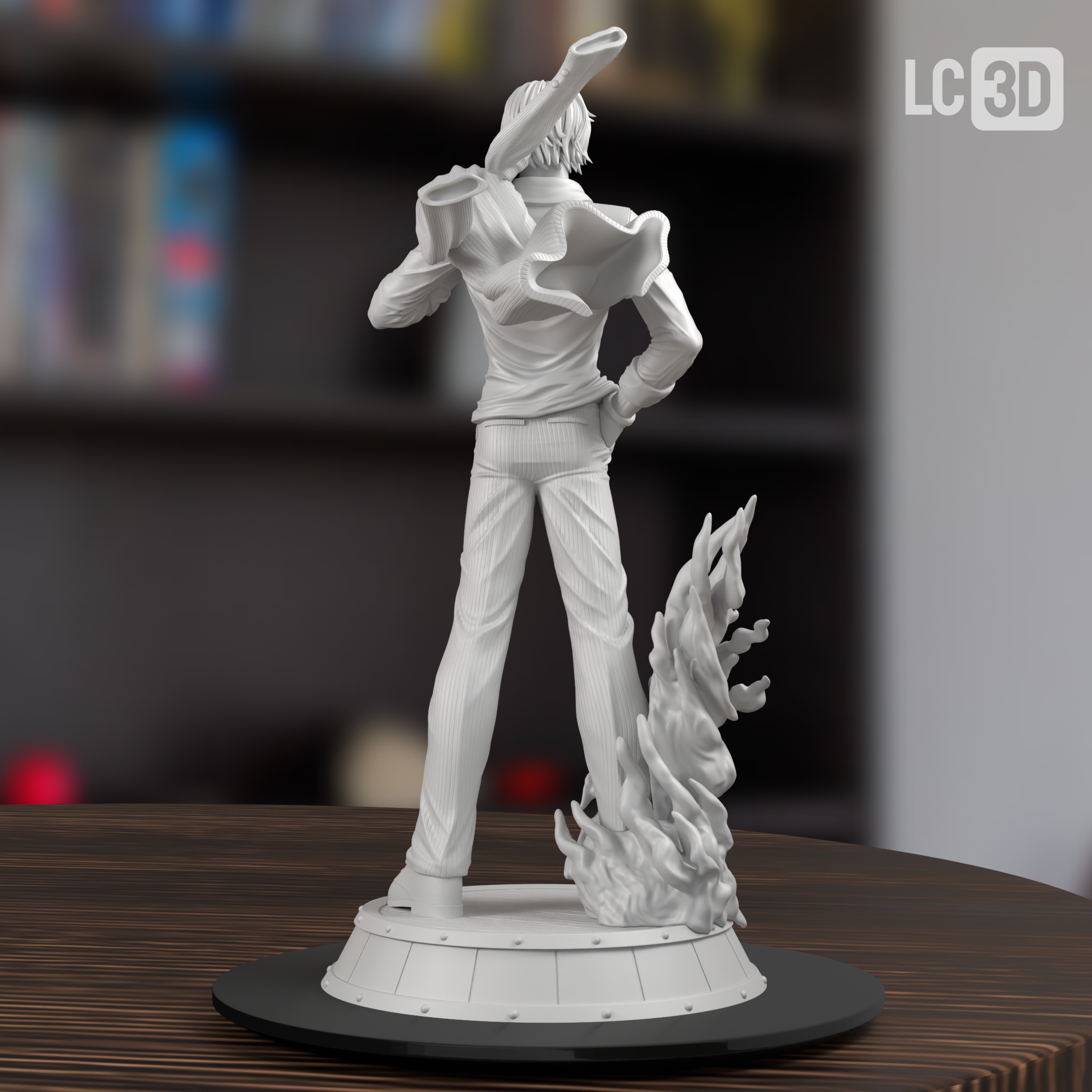Sanji One Piece Figure 3D Printed Resin Model Kit