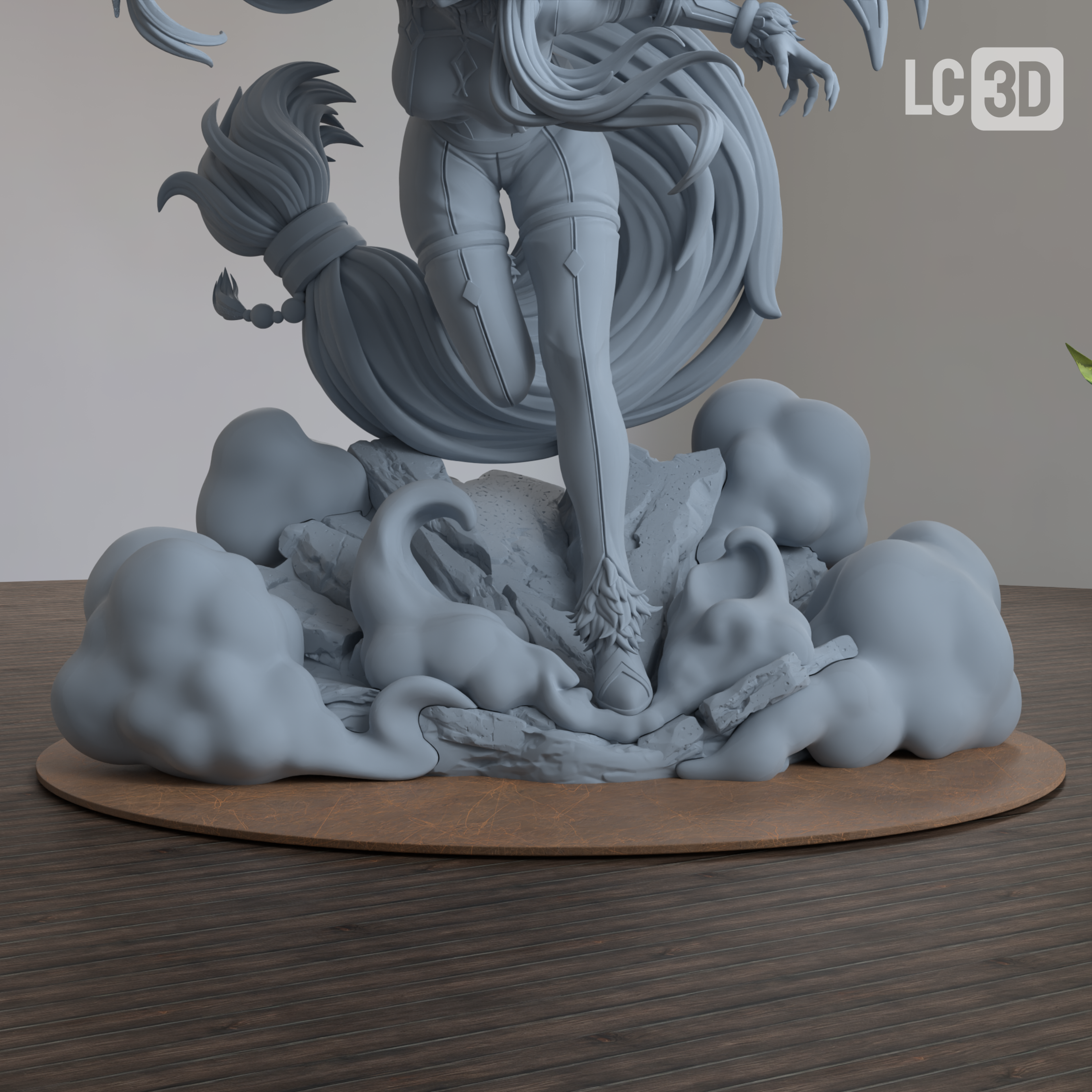 Delta The Eminence In Shadow Figure 3D Printed Resin Model Kit