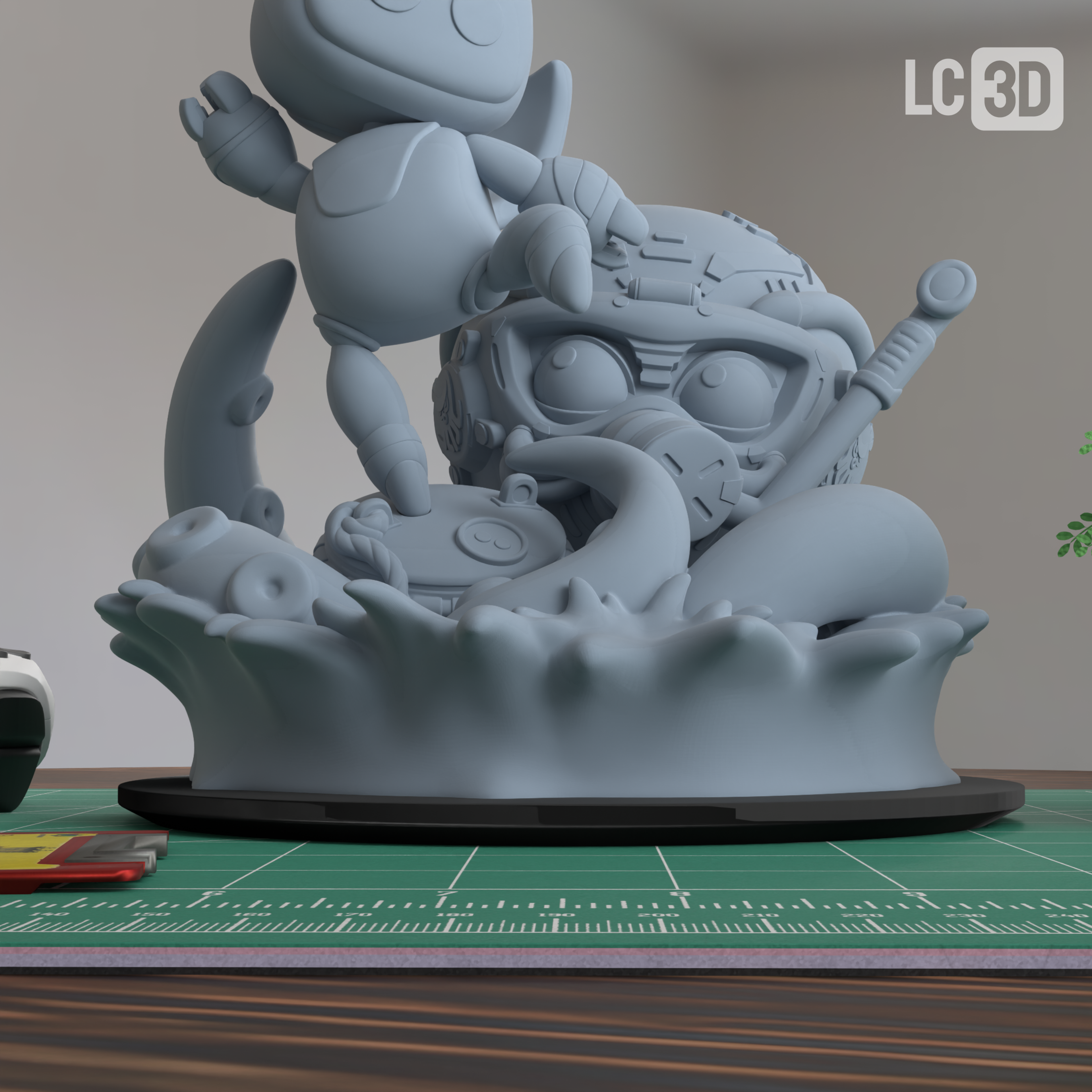 Astro Bot Gaming Figure 3D Printed Resin Model Kit