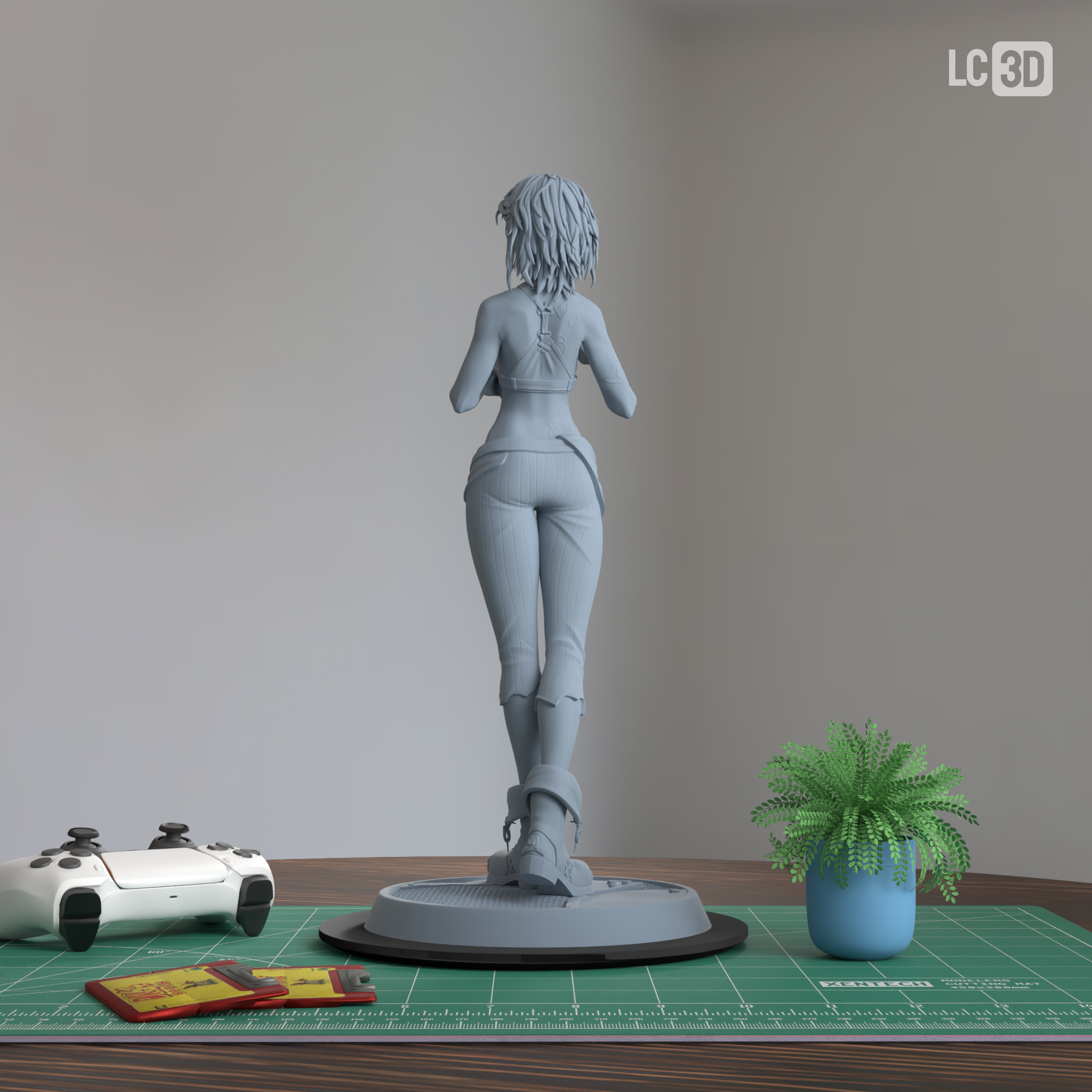 Broken Jinx Arcane Figure 3D Printed Resin Model Kit